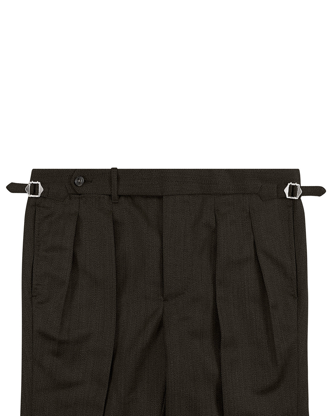 Drapers: Beige Covert Wool High Waisted Pant