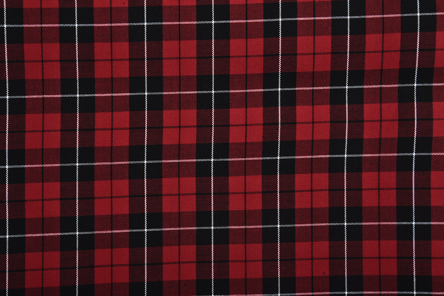 Red Black Tattersall Checks Shirt