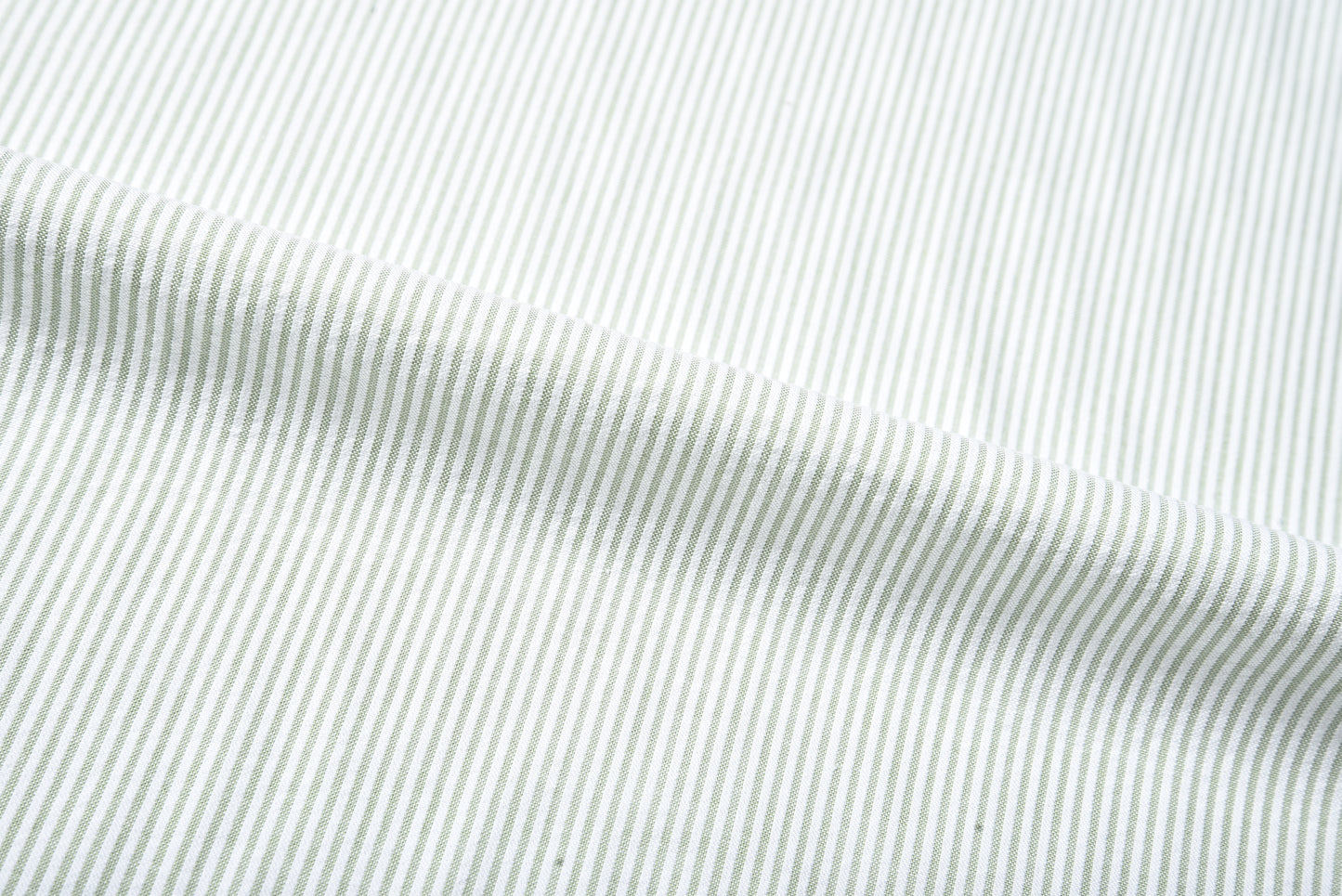 Light Green Dress Stripes Seersucker
