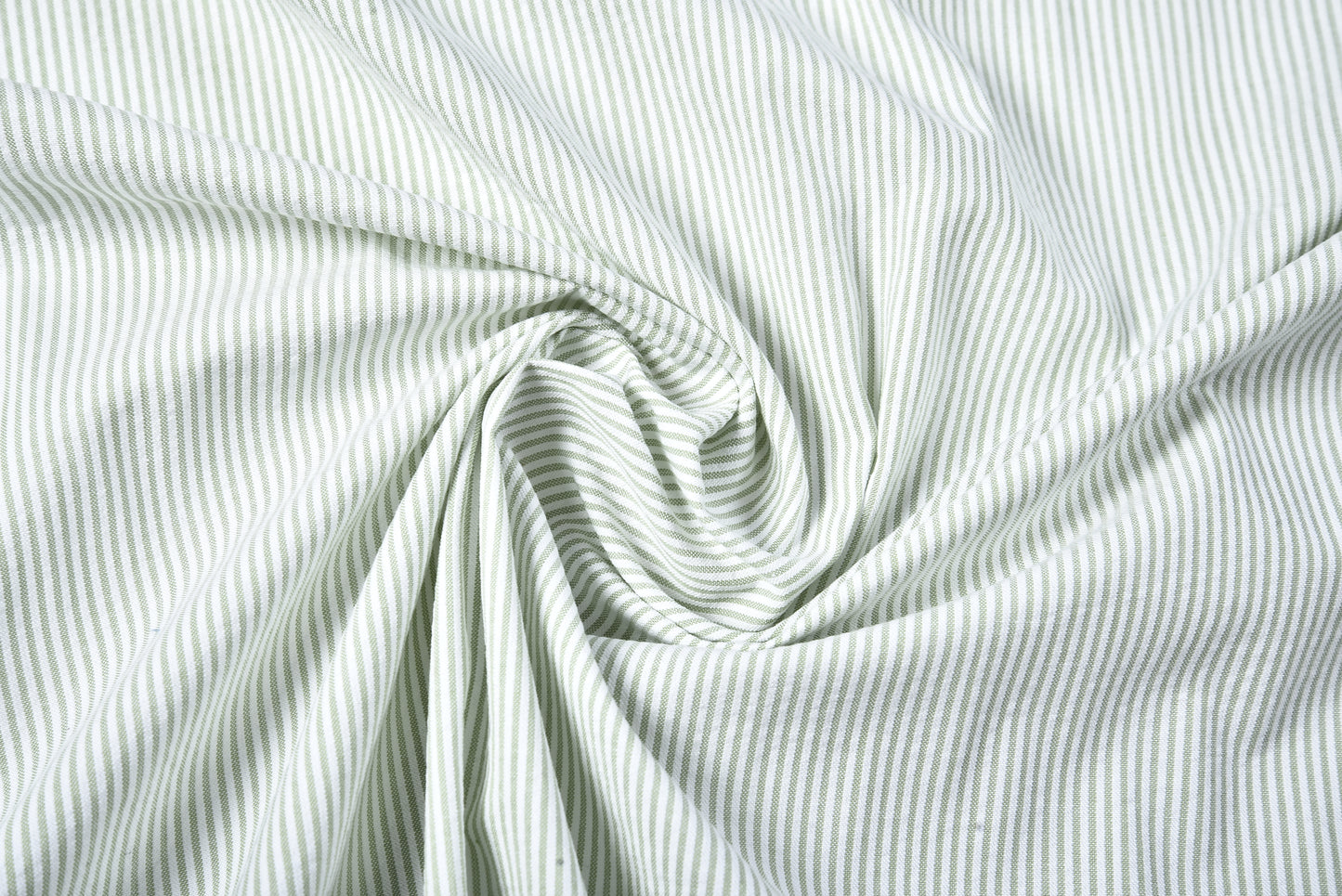 Light Green Dress Stripes Seersucker
