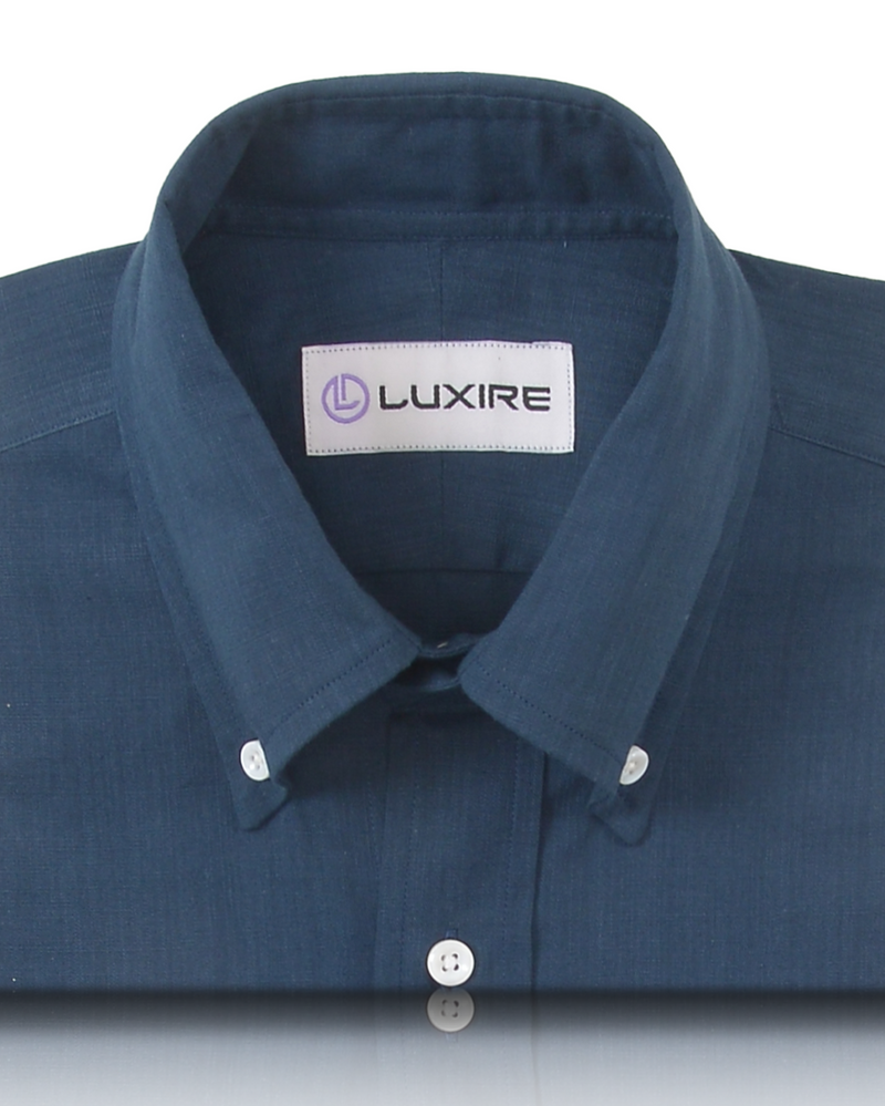 Navy Blue Chambray Shirt