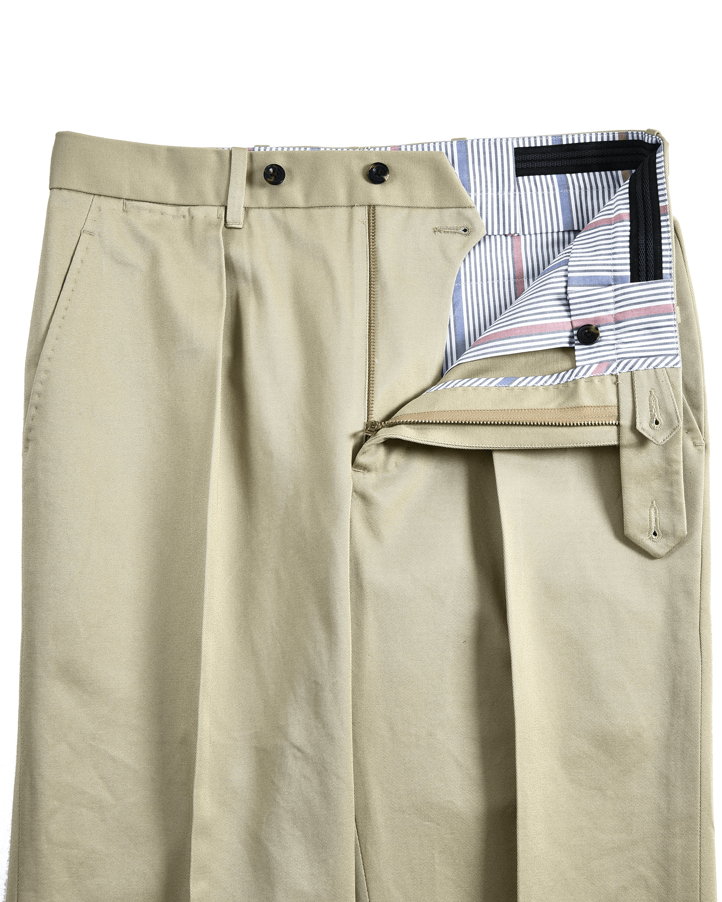 Khaki Cotton Twill Pant