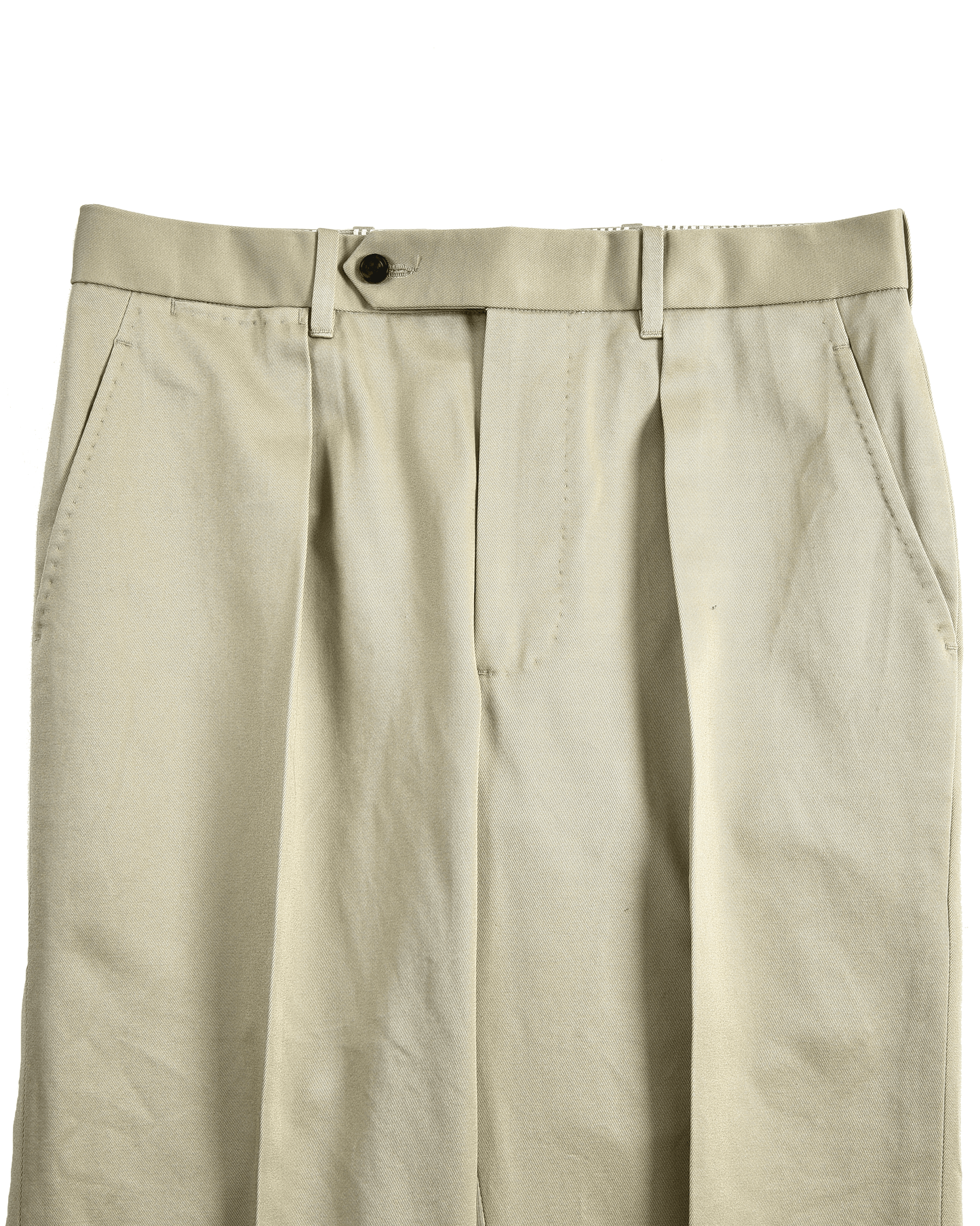 Khaki Cotton Twill Pant