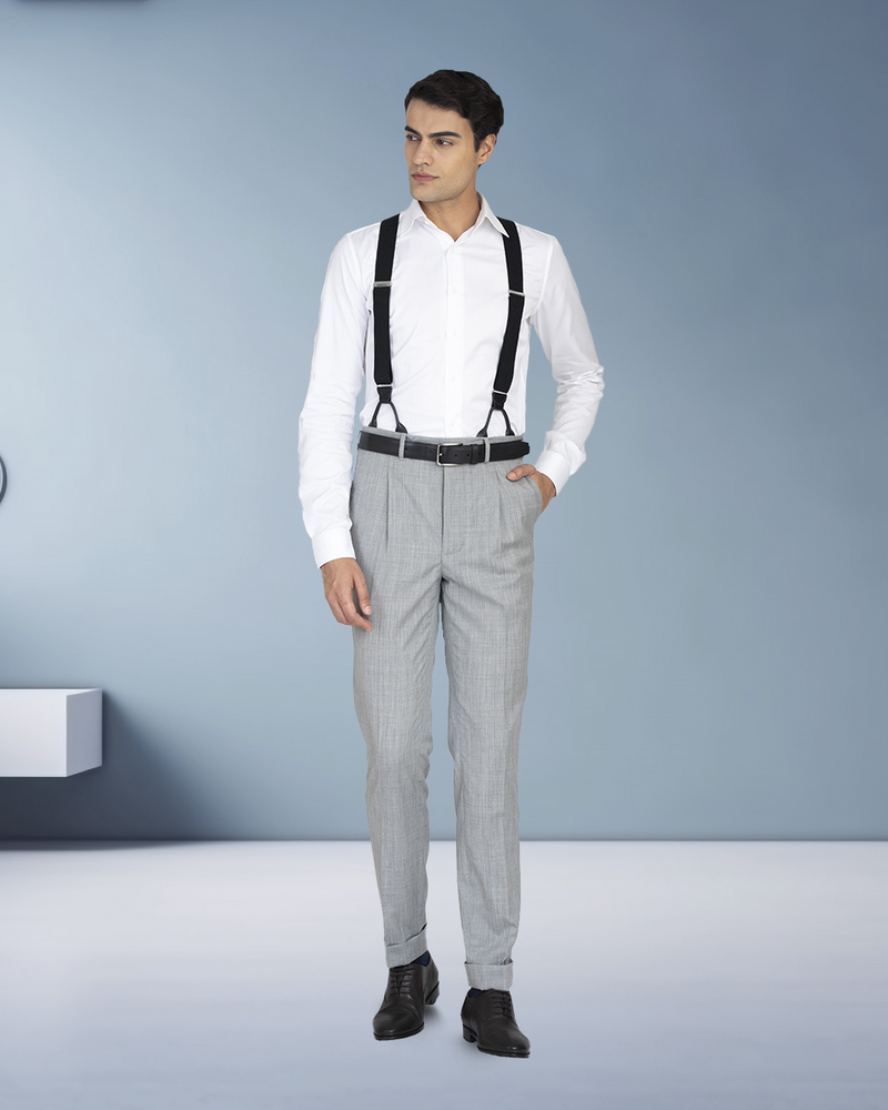 Washable Wool Grey Pant