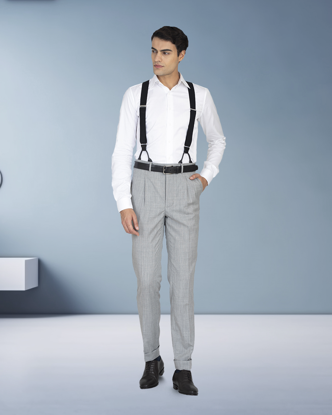 EZS Washable Wool Grey Pant