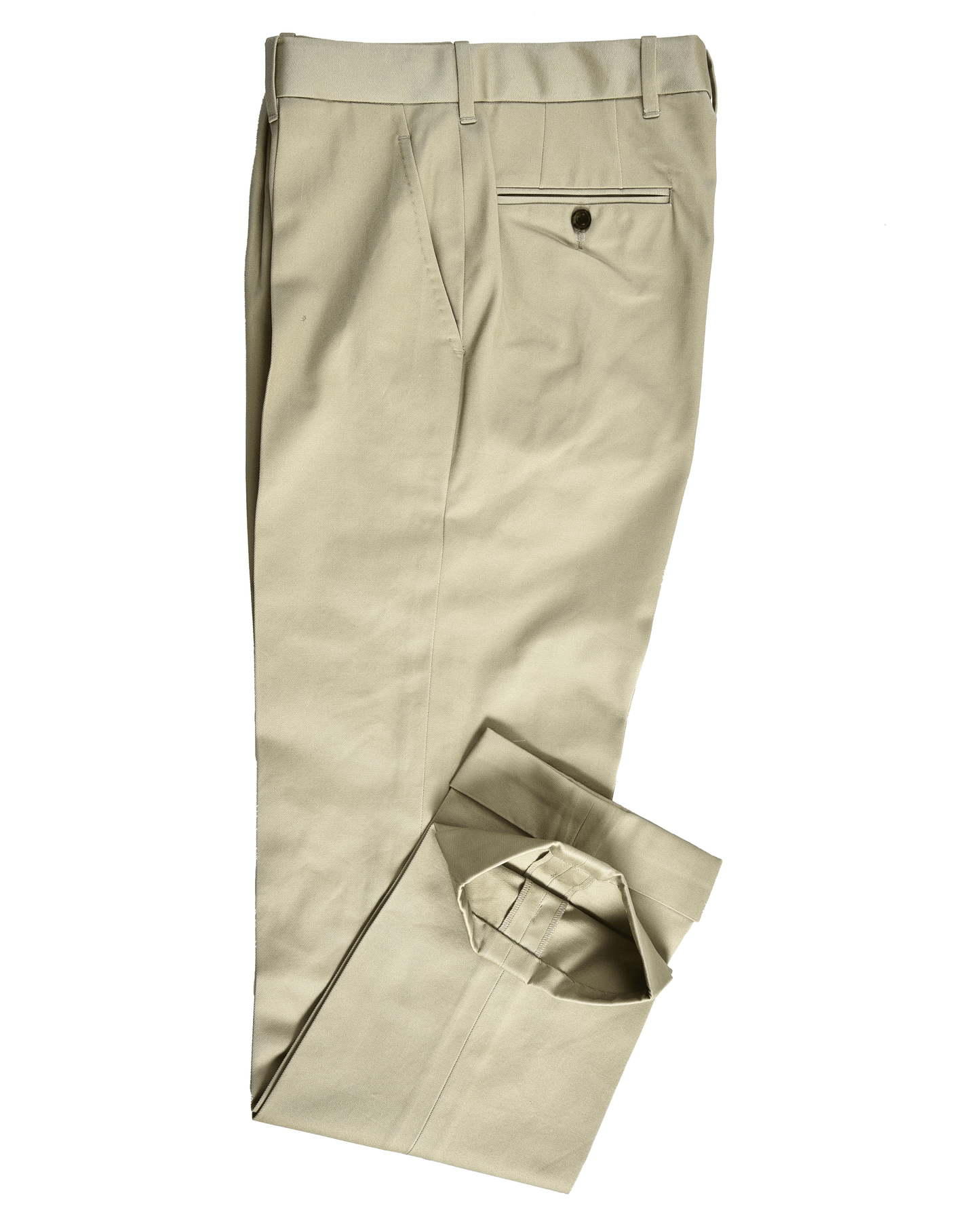 Khaki Cotton Twill Pant