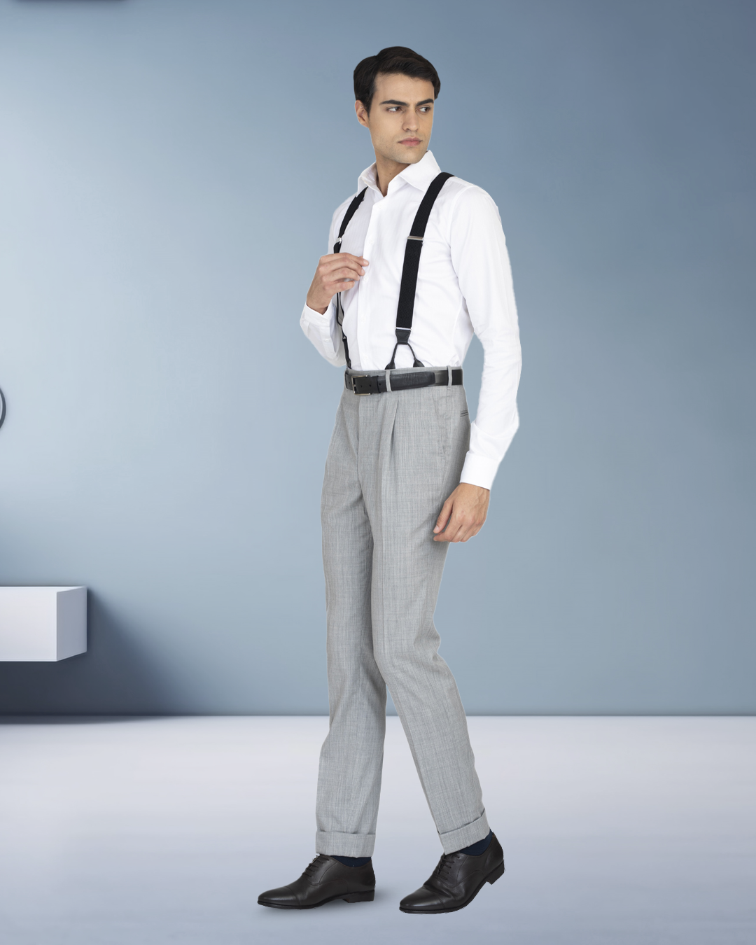 EZS Washable Wool Grey Pant