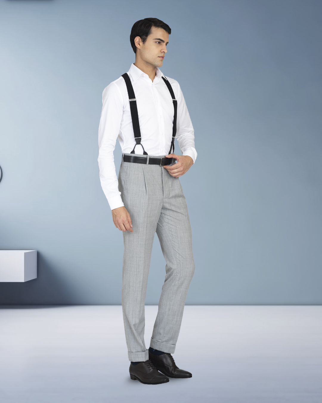 EZS Washable Wool Grey Pant