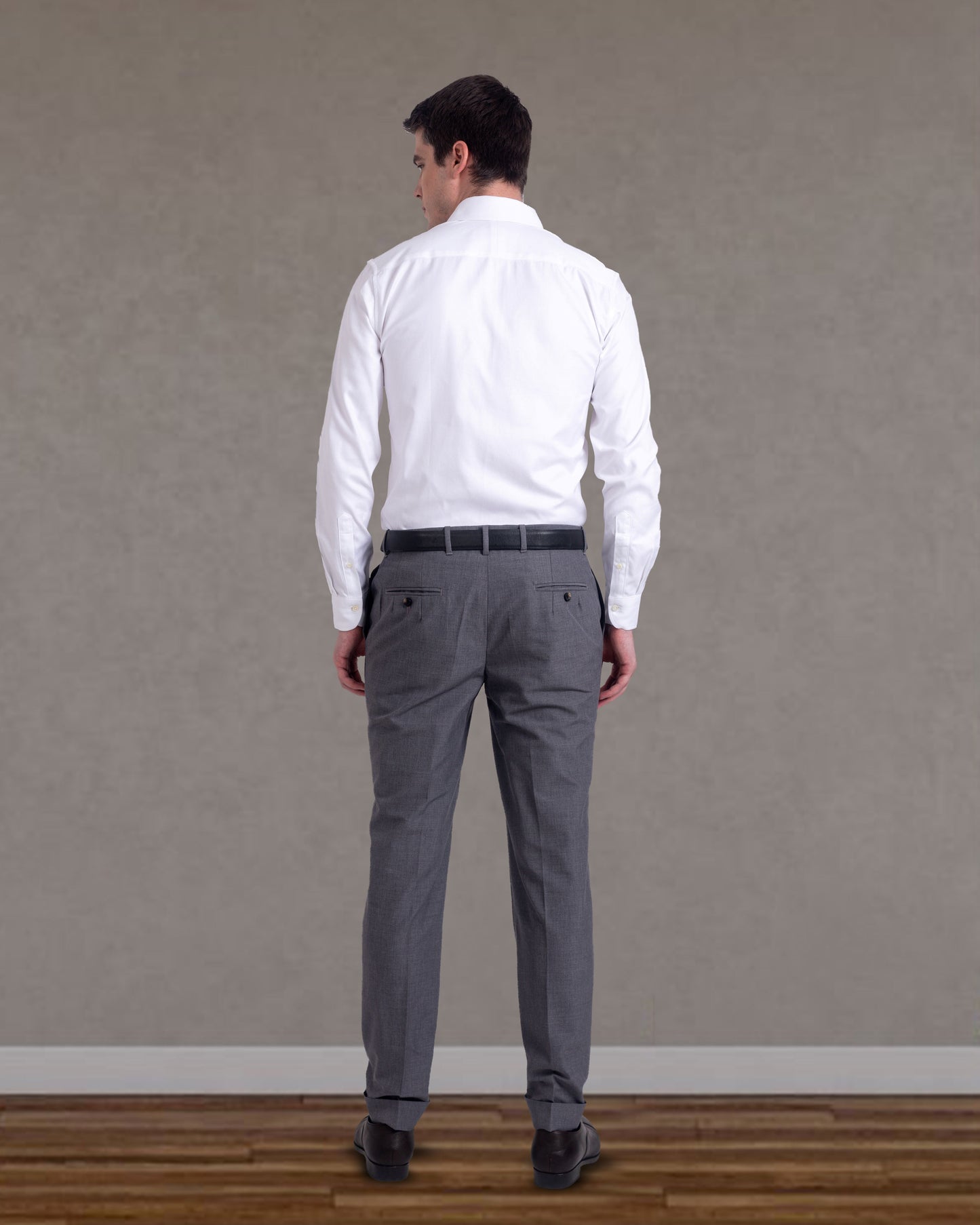 Pleated Vitale Barberis Canonico Grey Dress Pant