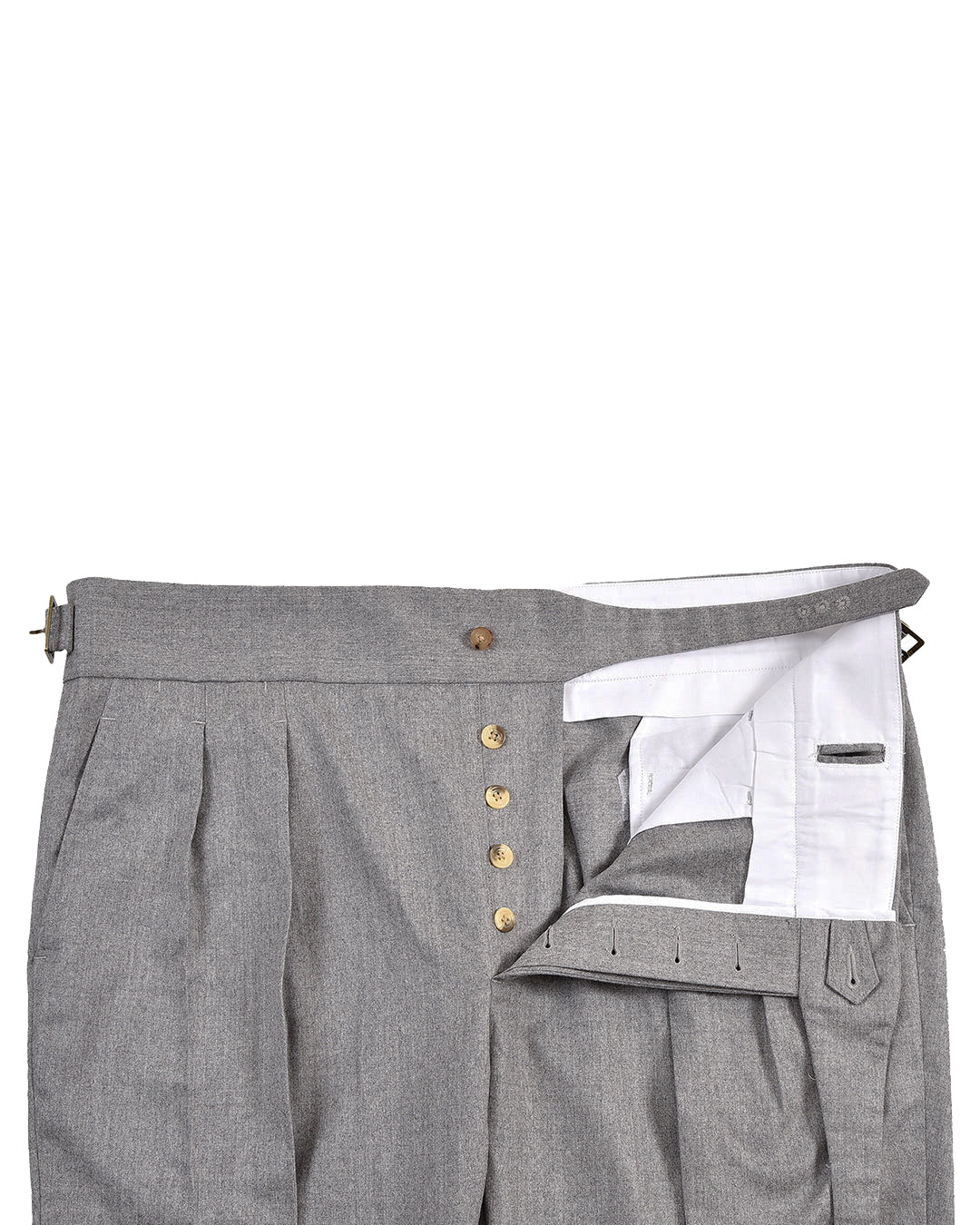 Gurkha Pant in Vitale Barberis Canonico - Flannels Light Grey