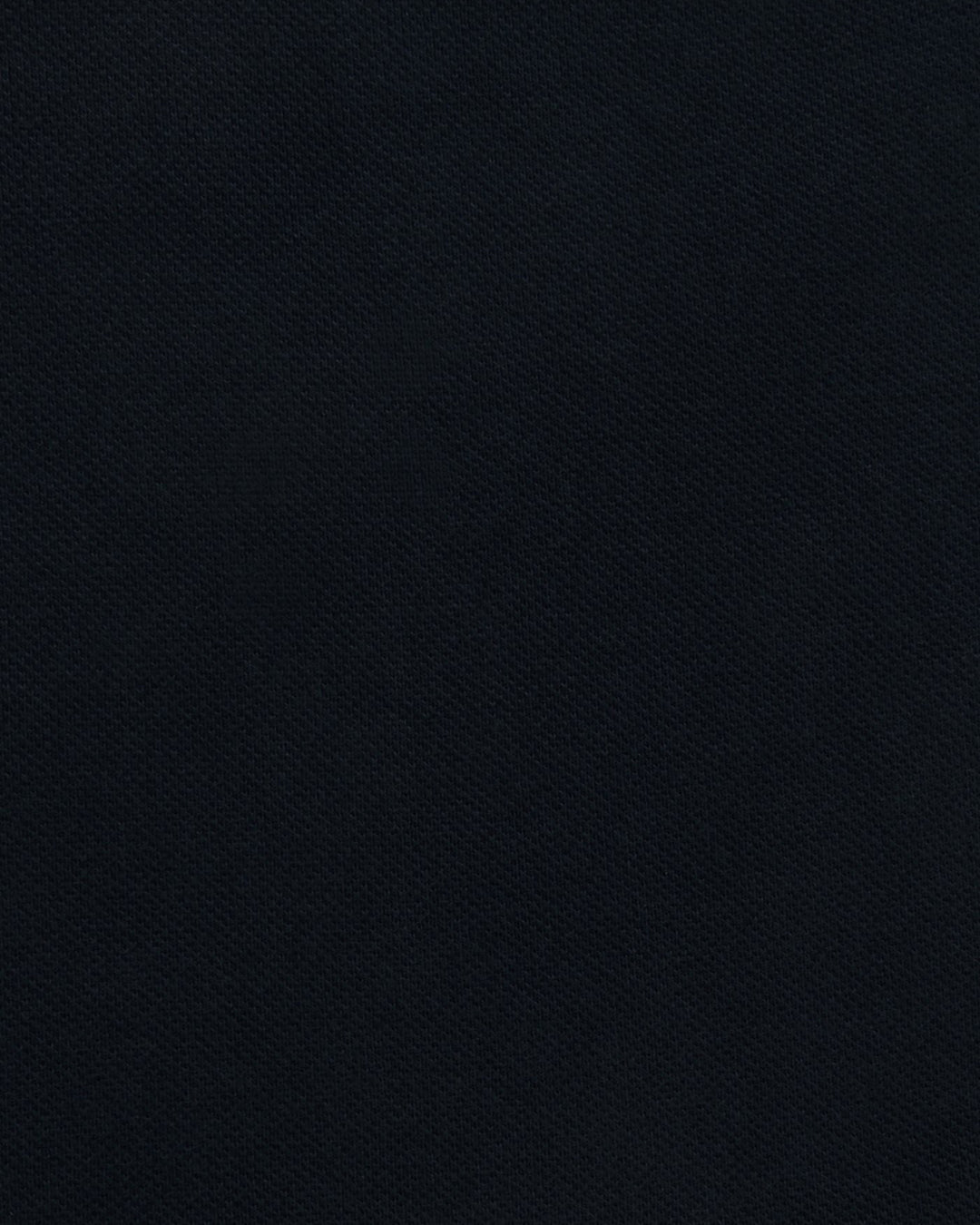 Close up of the custom oxford polo shirt for men by Luxire in dark blue
