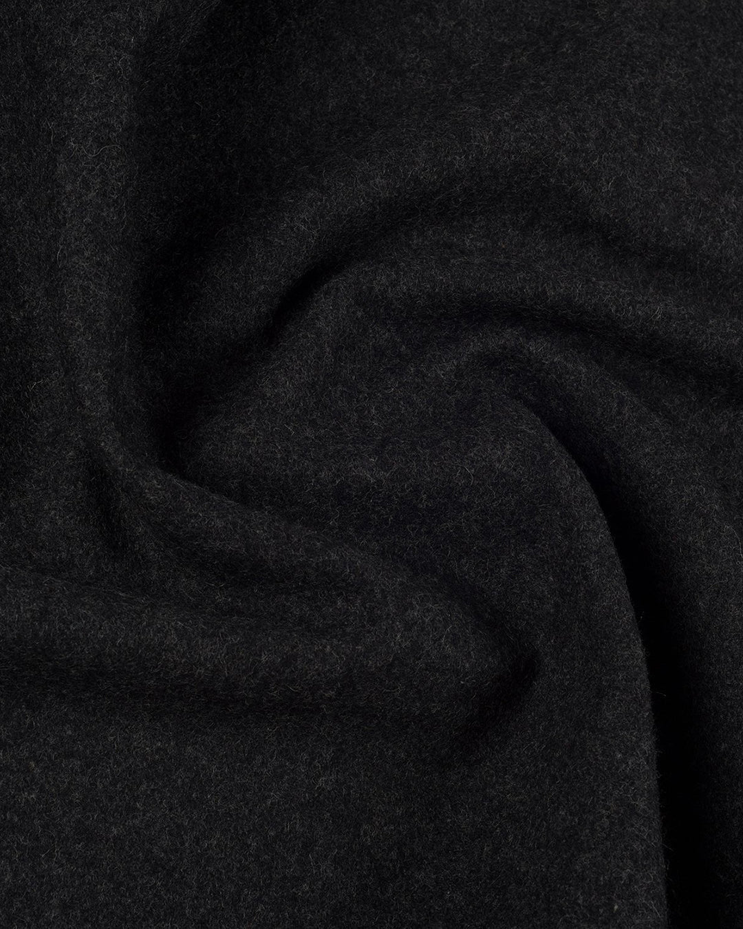 Close up of the wool flannel vest for men by Luxire in charcoal grey 3