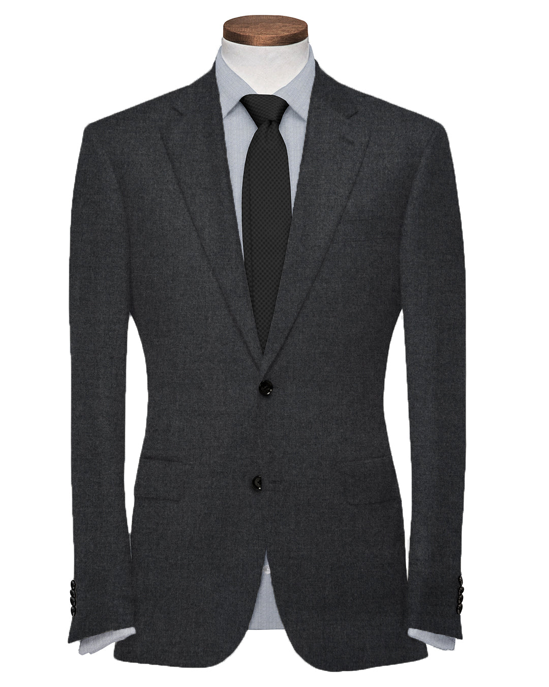 Dugdale Dark Grey Wool Flannel Suit