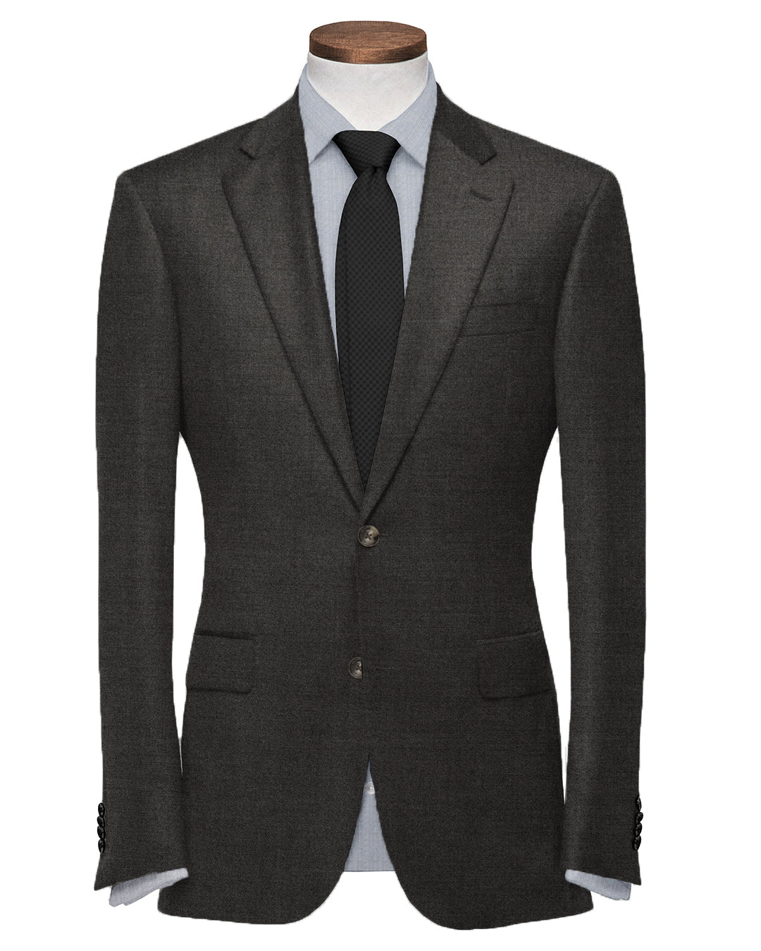 Dugdale Olive Grey Wool Flannel Suit