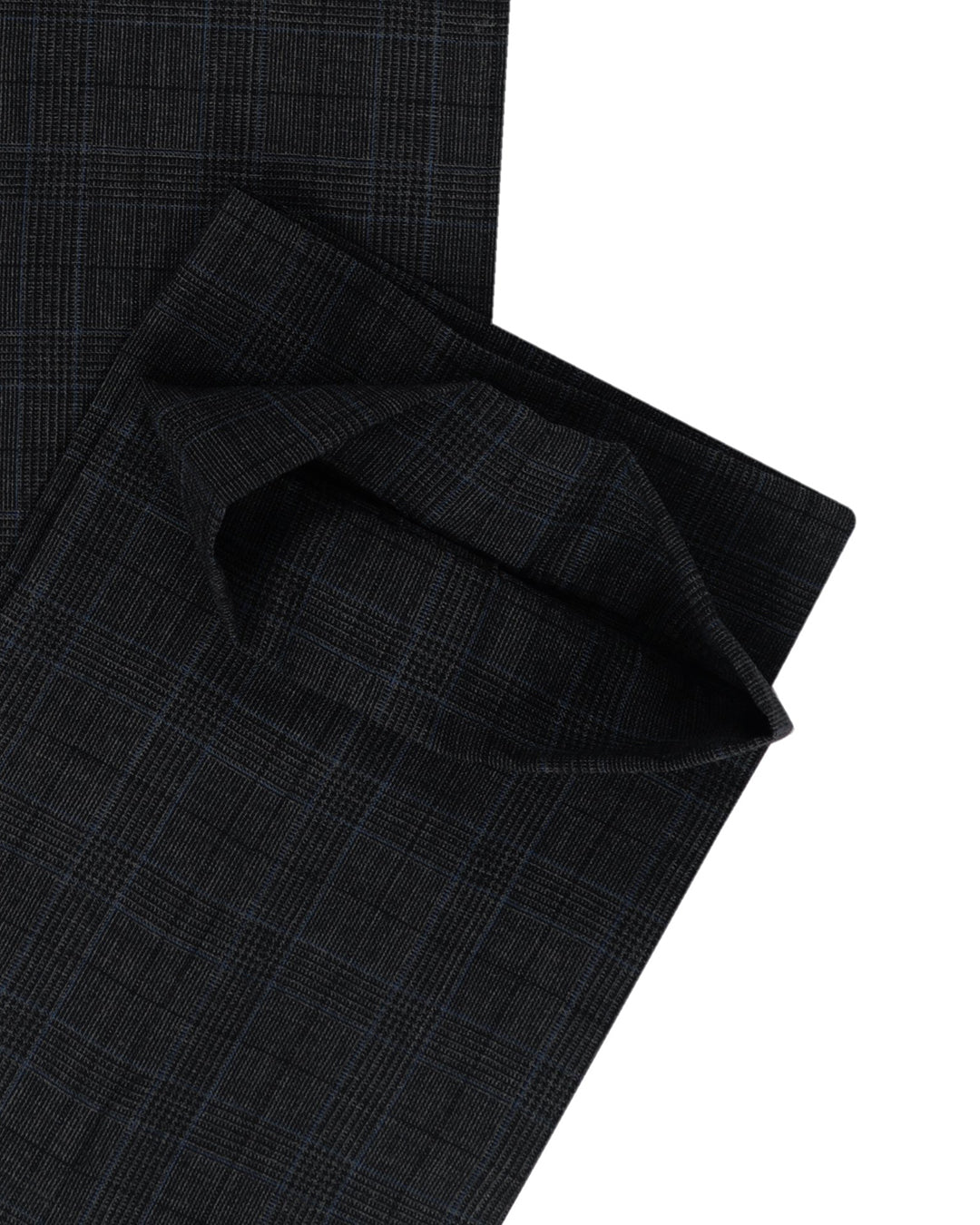 Minnis Fresco III Pants: Grey Blue Prince of Wales Checks