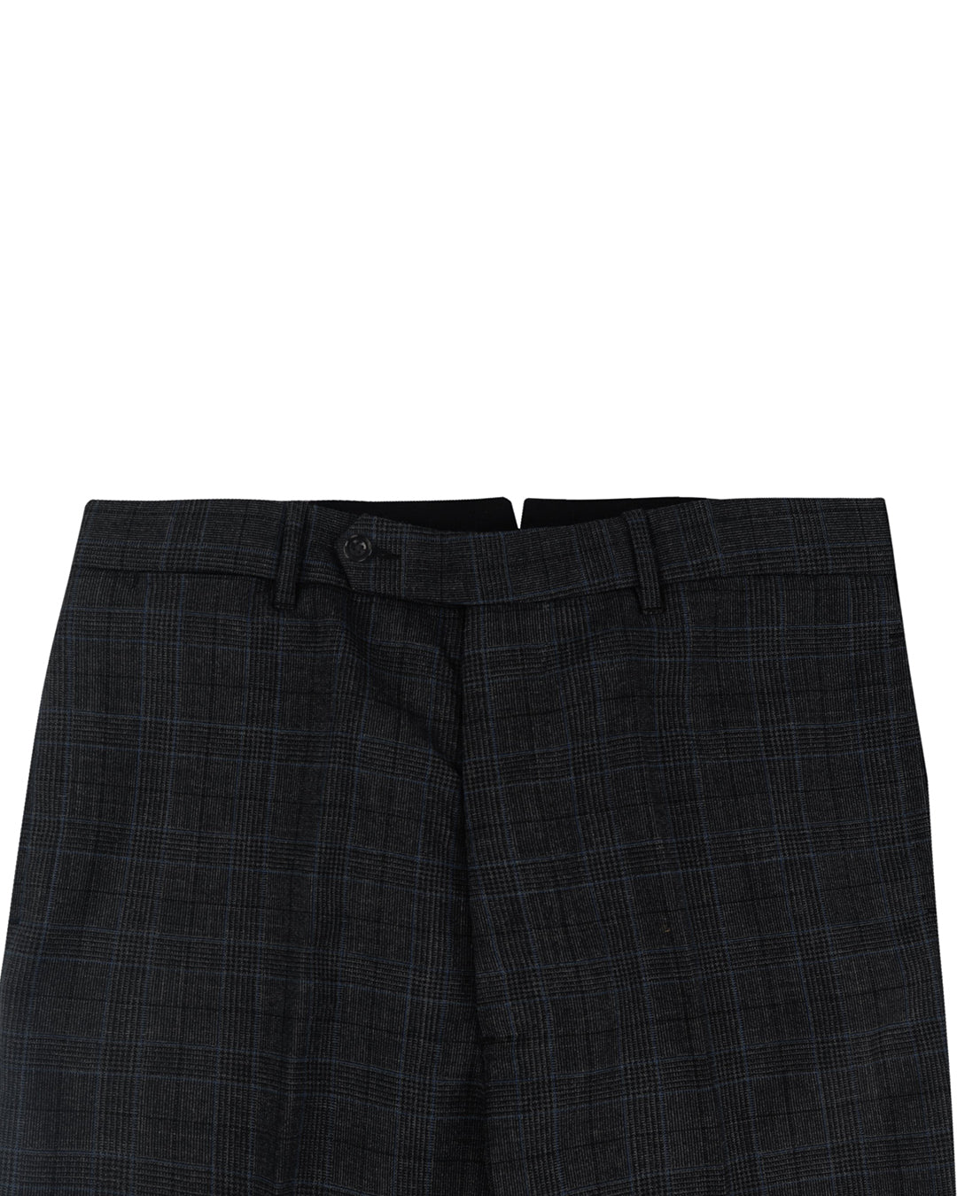 Minnis Fresco III Pants: Grey Blue Prince of Wales Checks