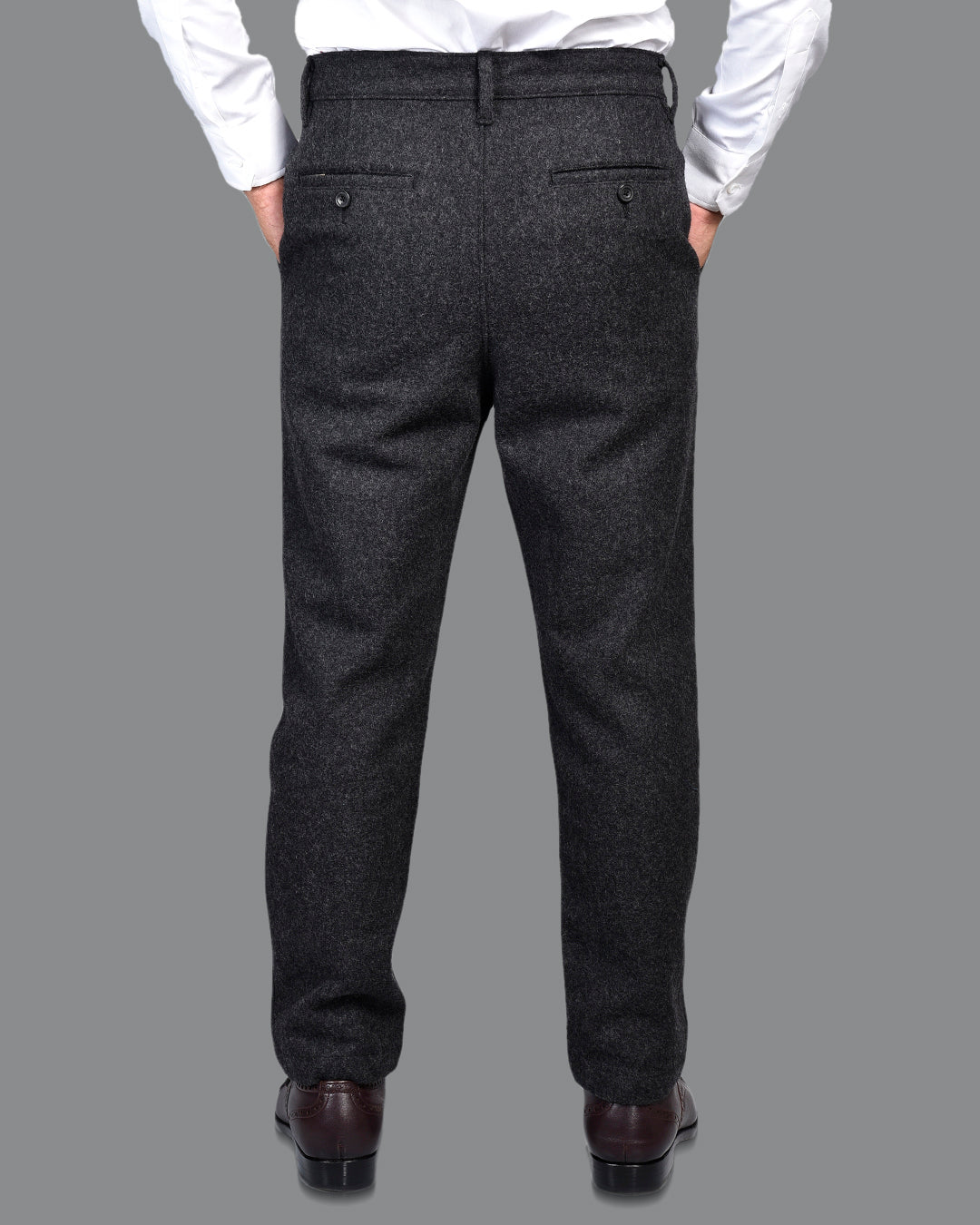 Charcoal Grey Wool Winter Pant
