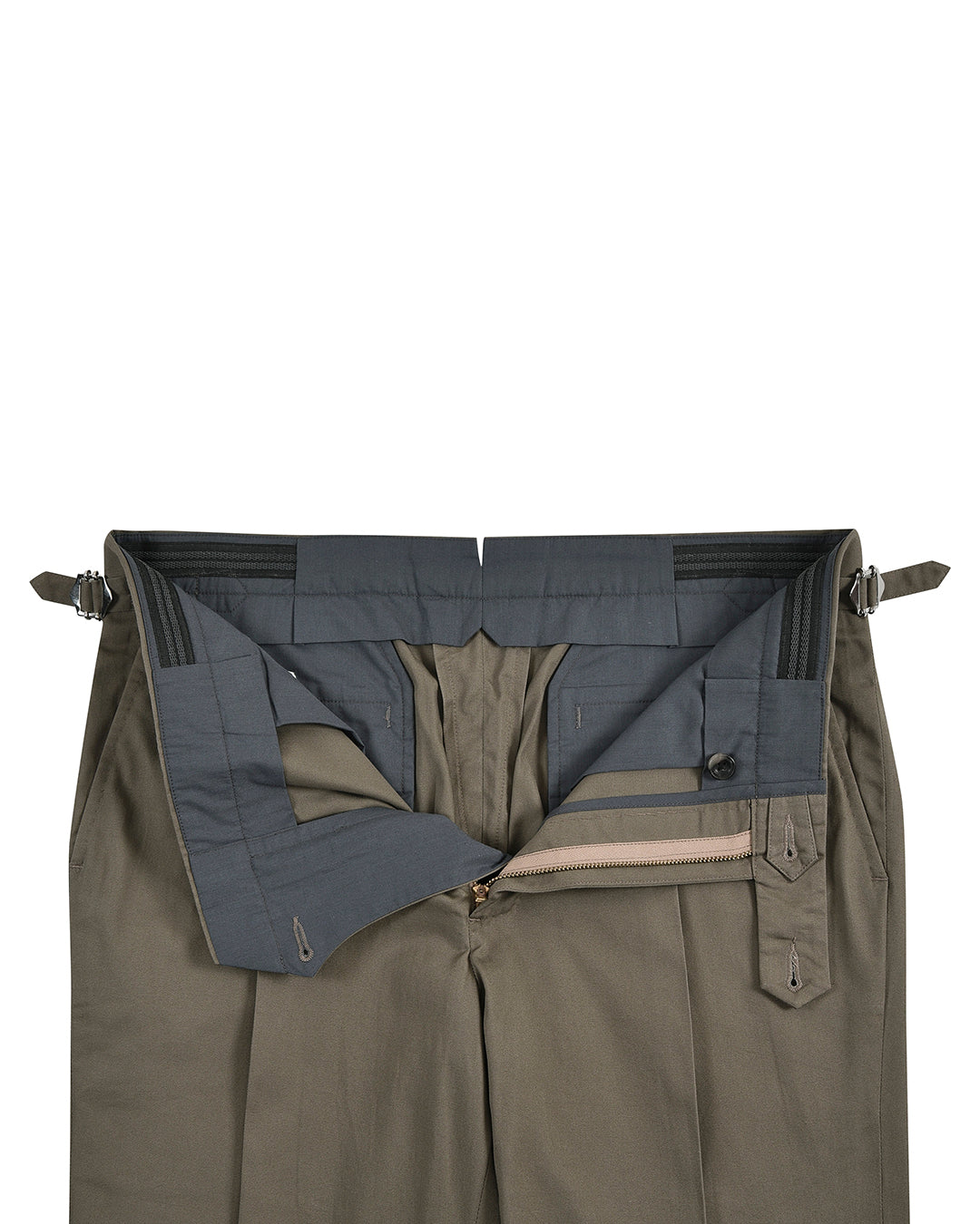 Fresco Soft Light Brown Stretch Twill Dress Pant