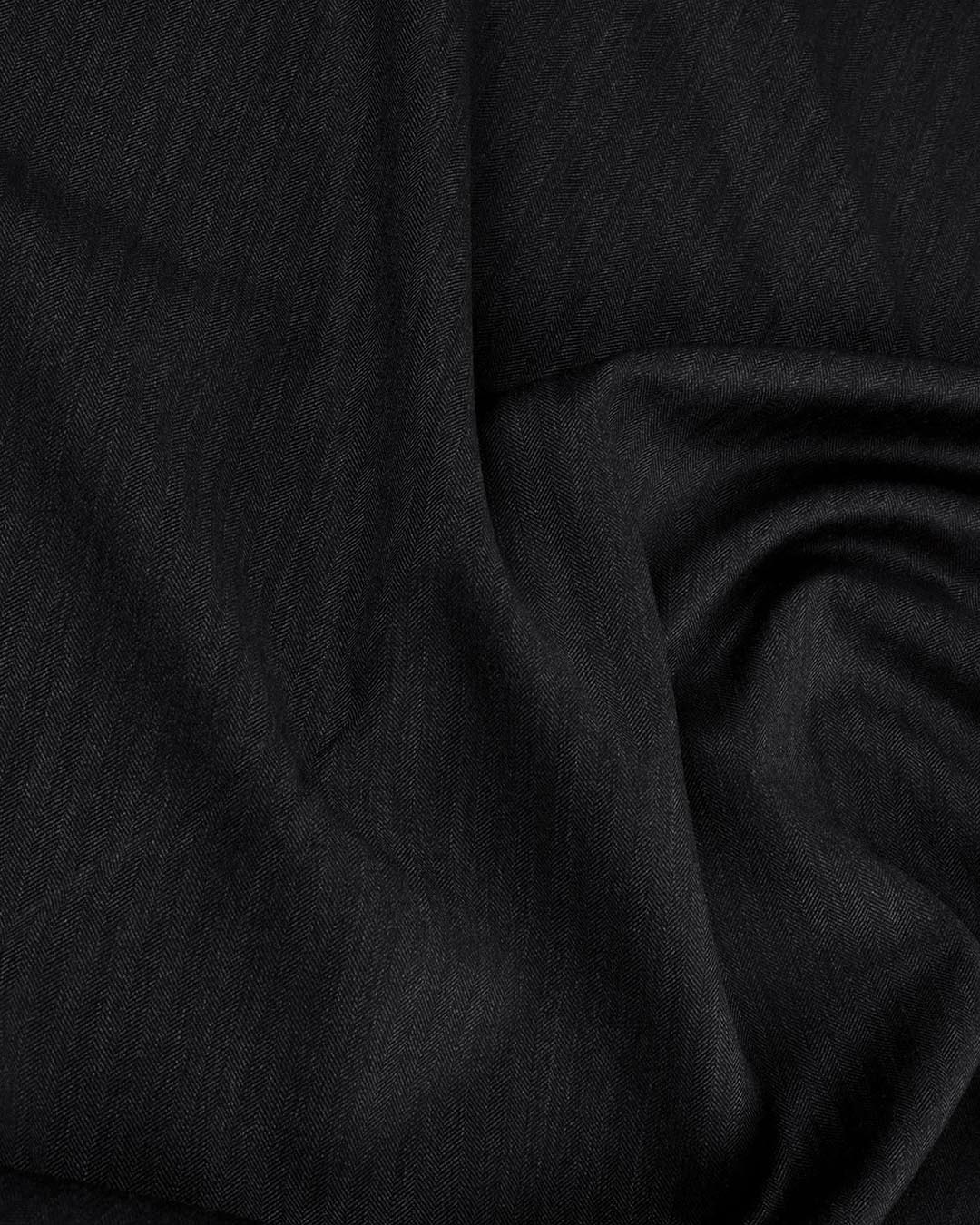 Drago: Super 130s - Charcoal Herringbone
