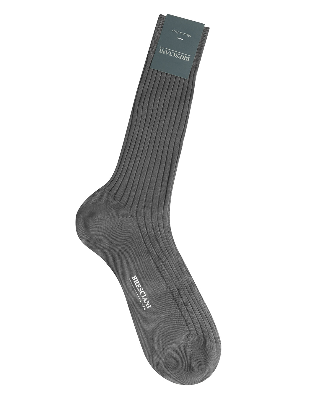 Bresciani Cotton Rib Socks-Medio