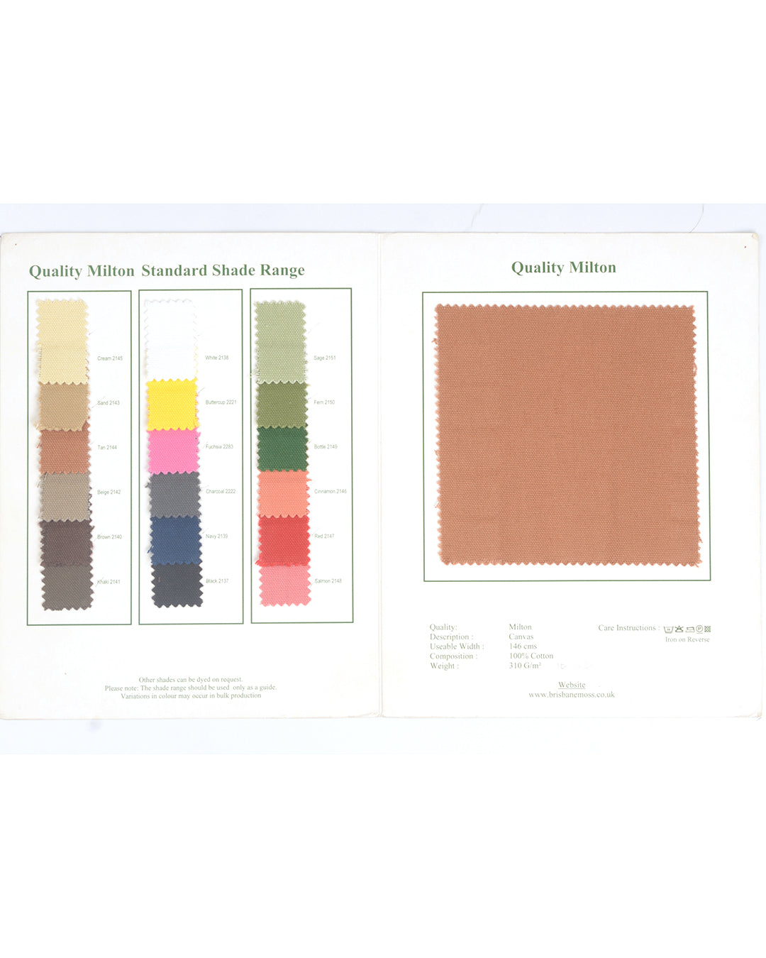 Brisbane Moss Beige Canvas