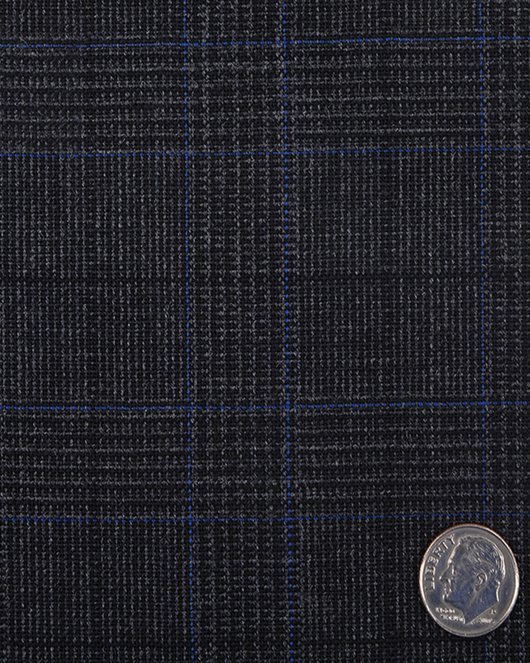 Minnis Fresco III Pants: Grey Blue Prince of Wales Checks