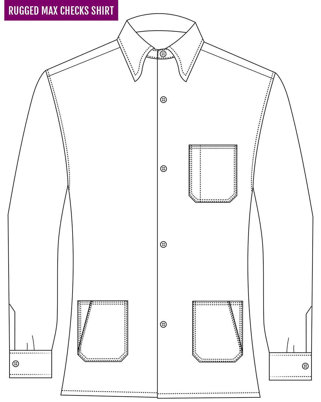 Red Navy Tartan Flannel Work Shirt