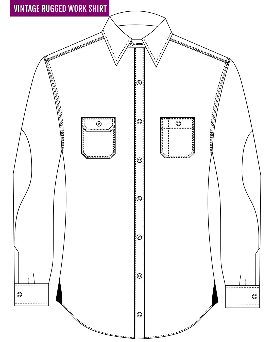 Red Black Tartan Checks Work Shirt