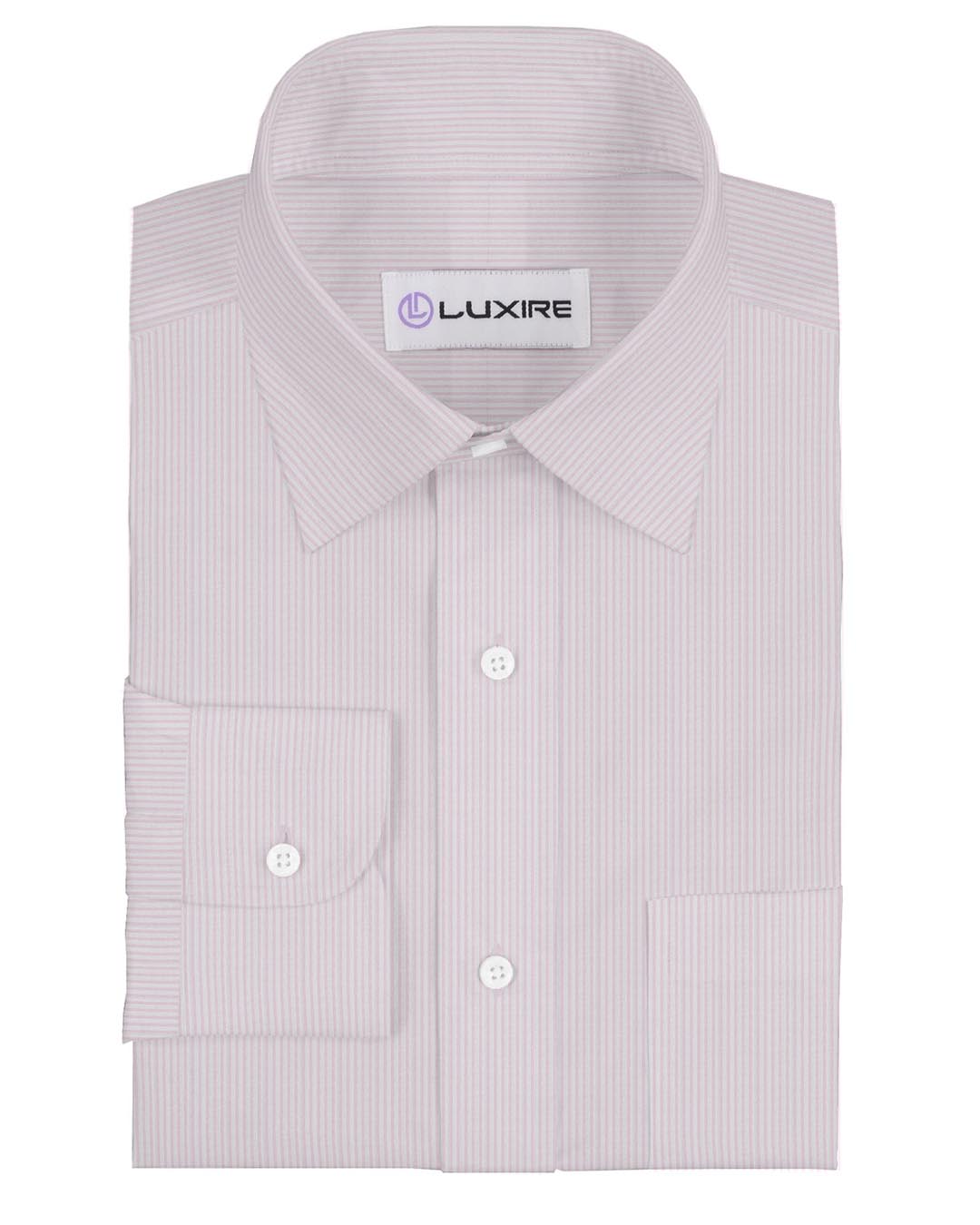 Blush Pink White Candy Stripes Shirt