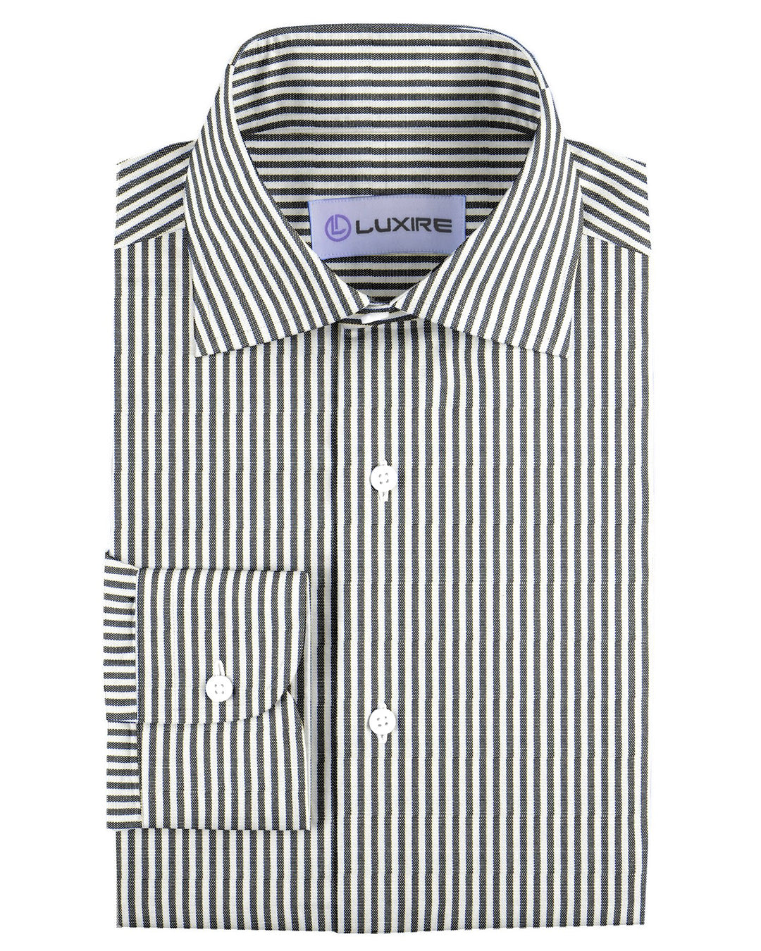 Black Dress Stripes On White