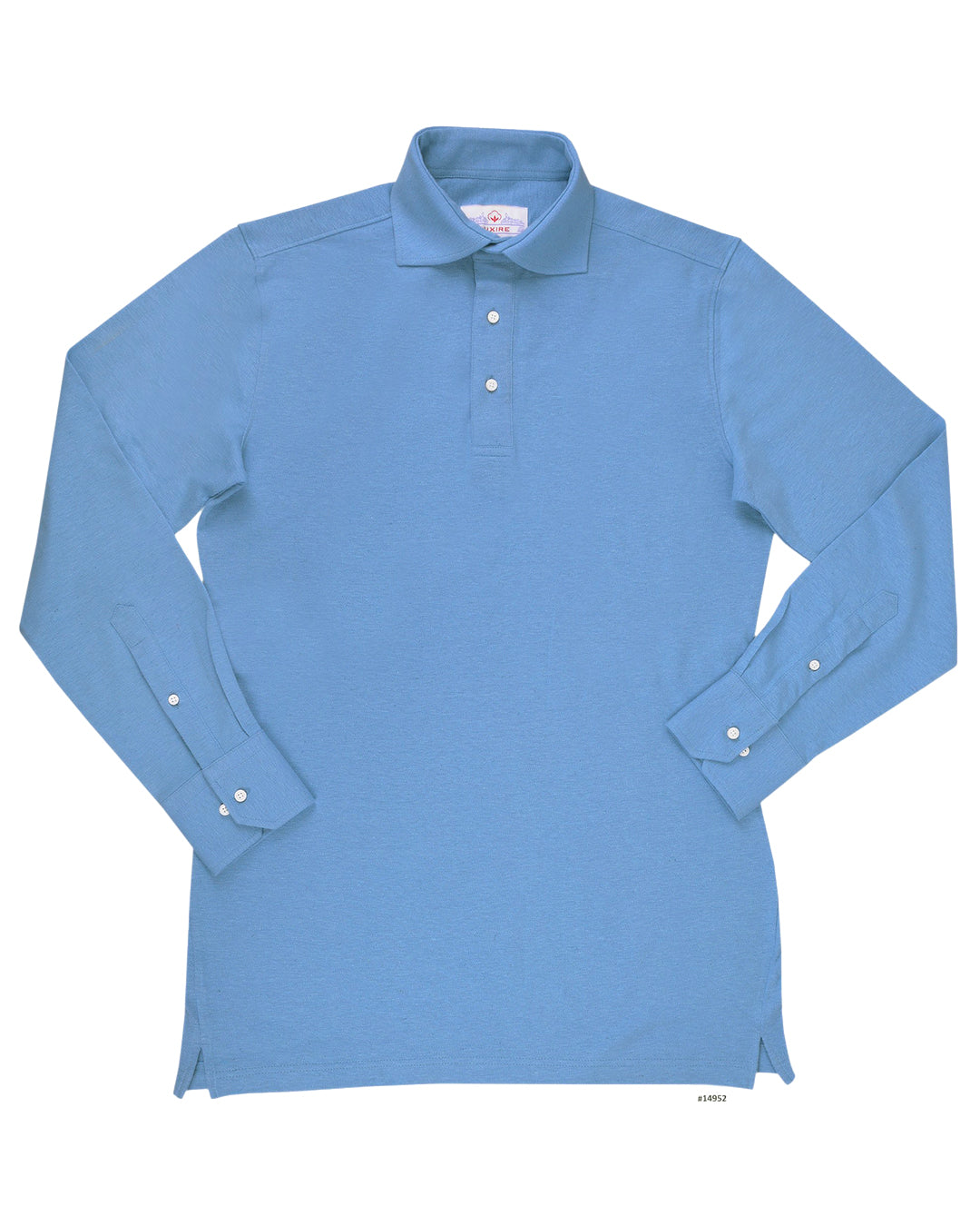 Steel Blue Cotton Polo T-shirt - 3