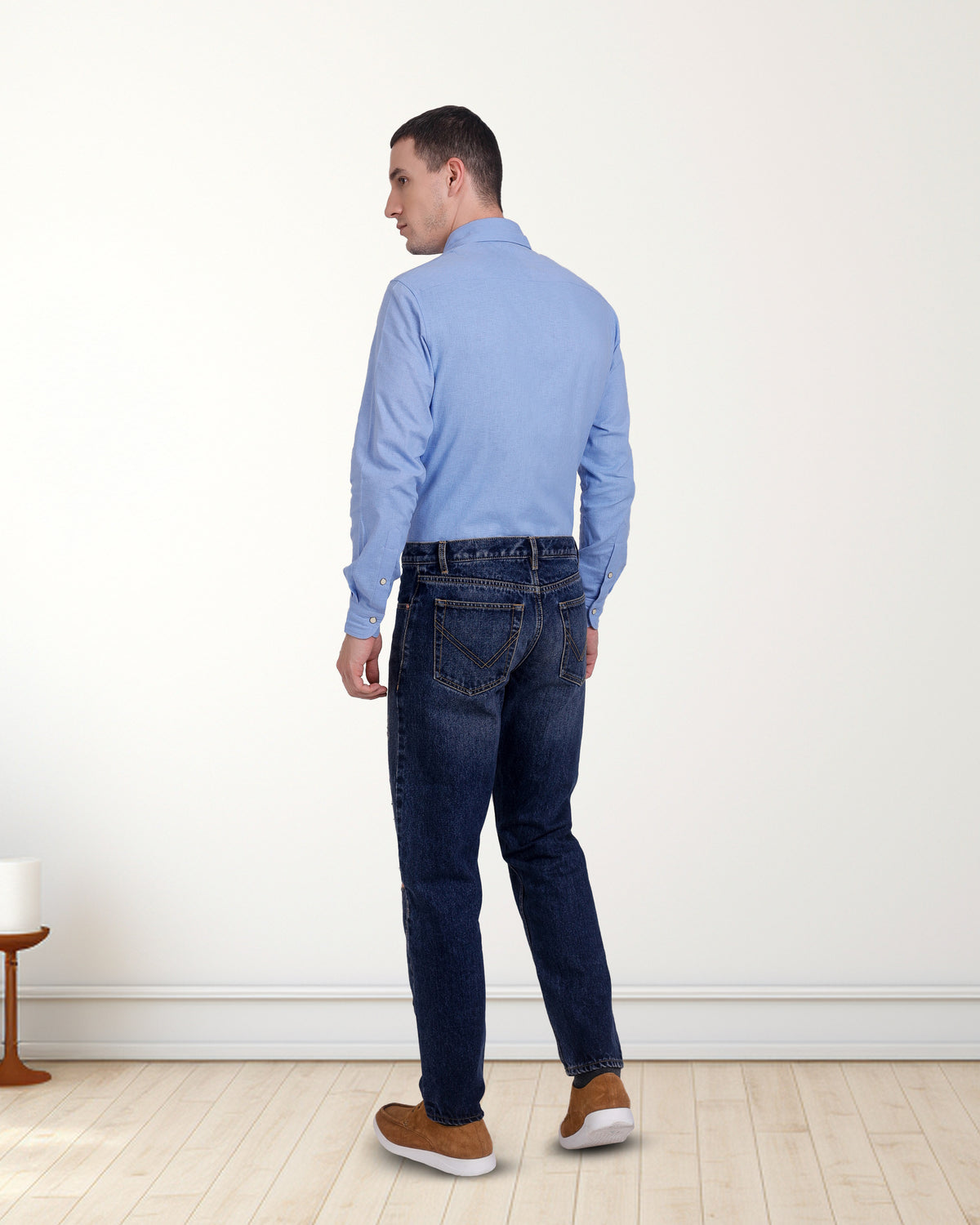 Blue Fresco Madapolam Chambray Western Shirt - 6