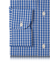 Albini Blue Casual Tartan Checks Shirt