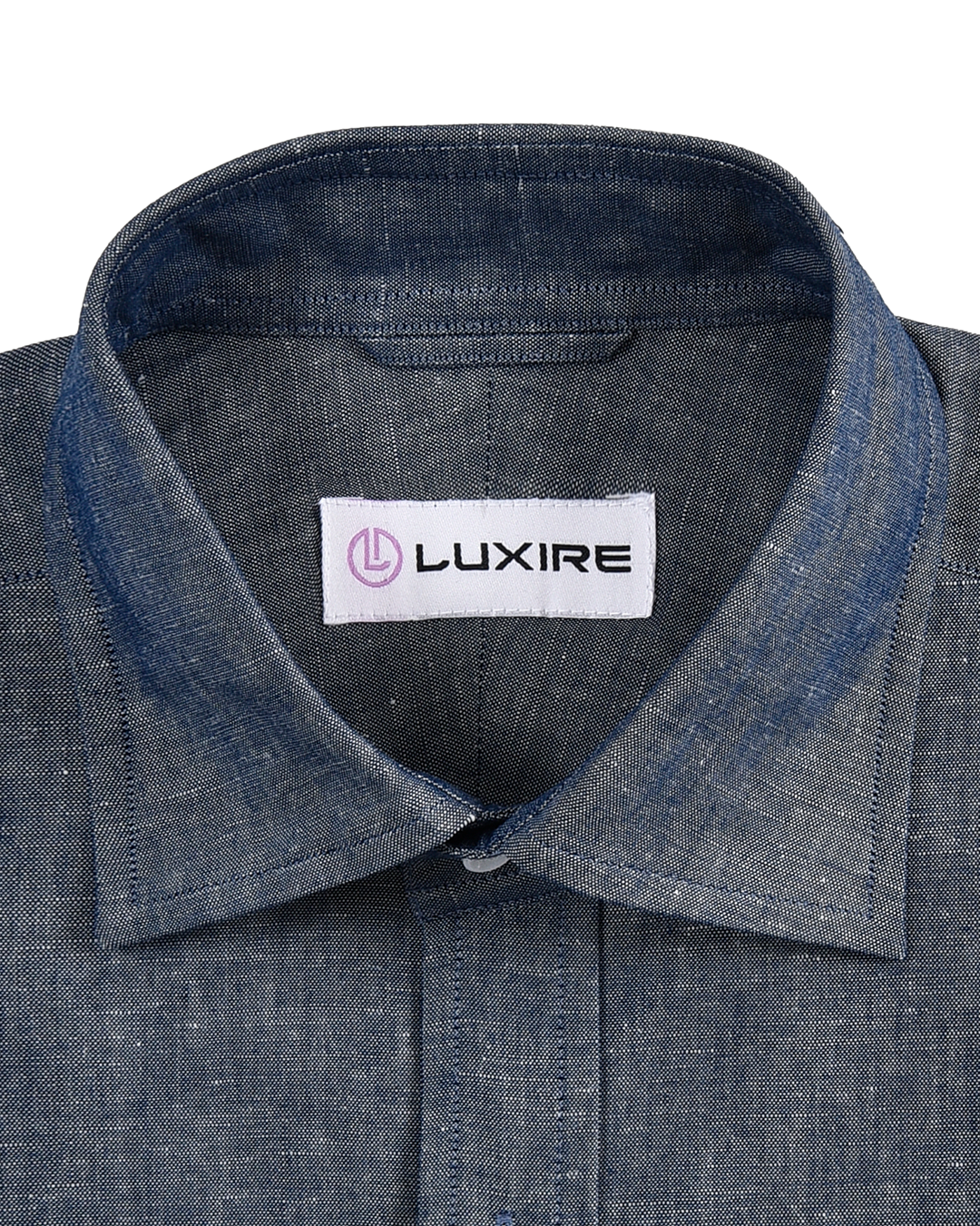 Washed Indigo Linen Chambray - 2