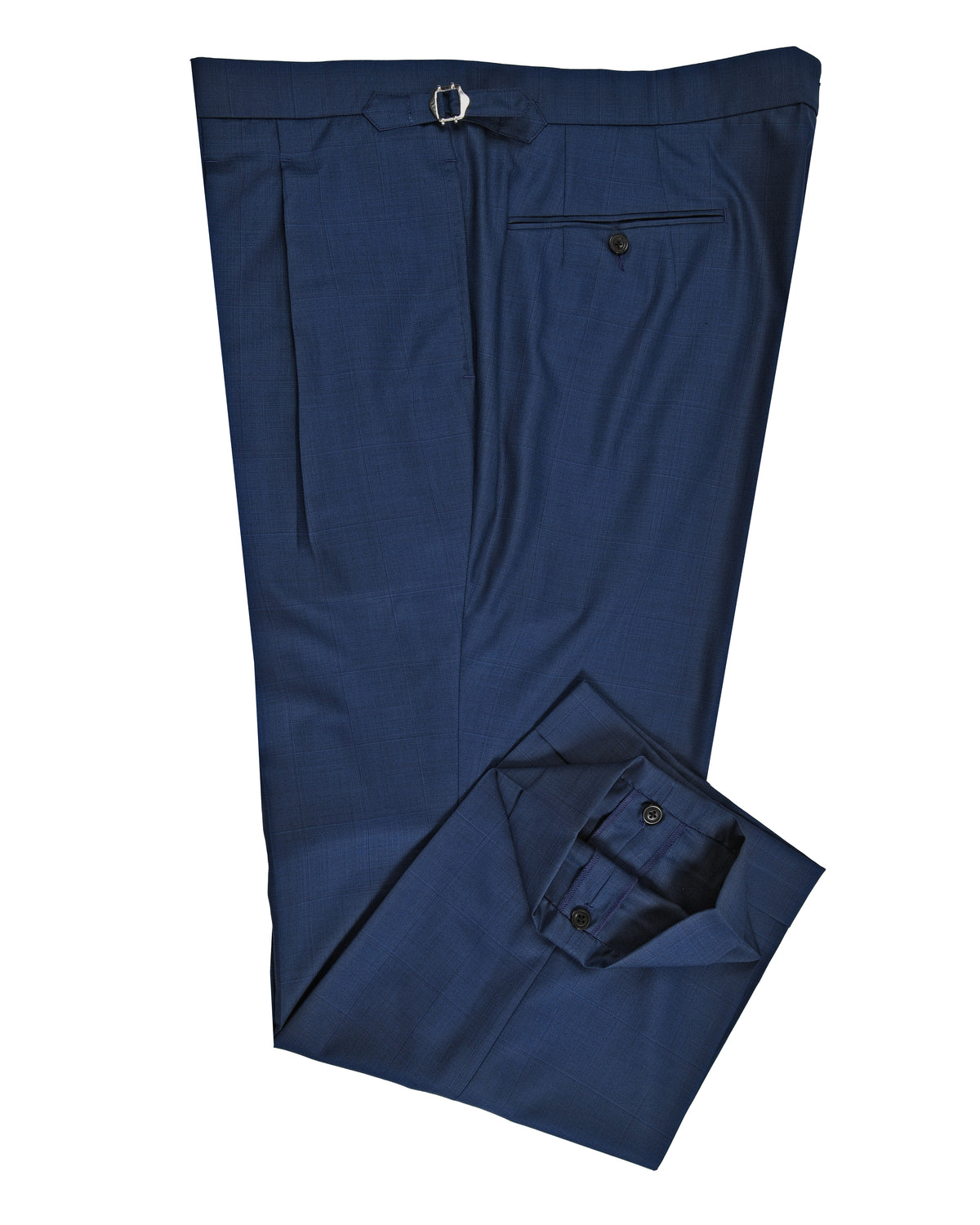 Drago: Super 160s Royal-Blue Prince of Wales Checks - 3