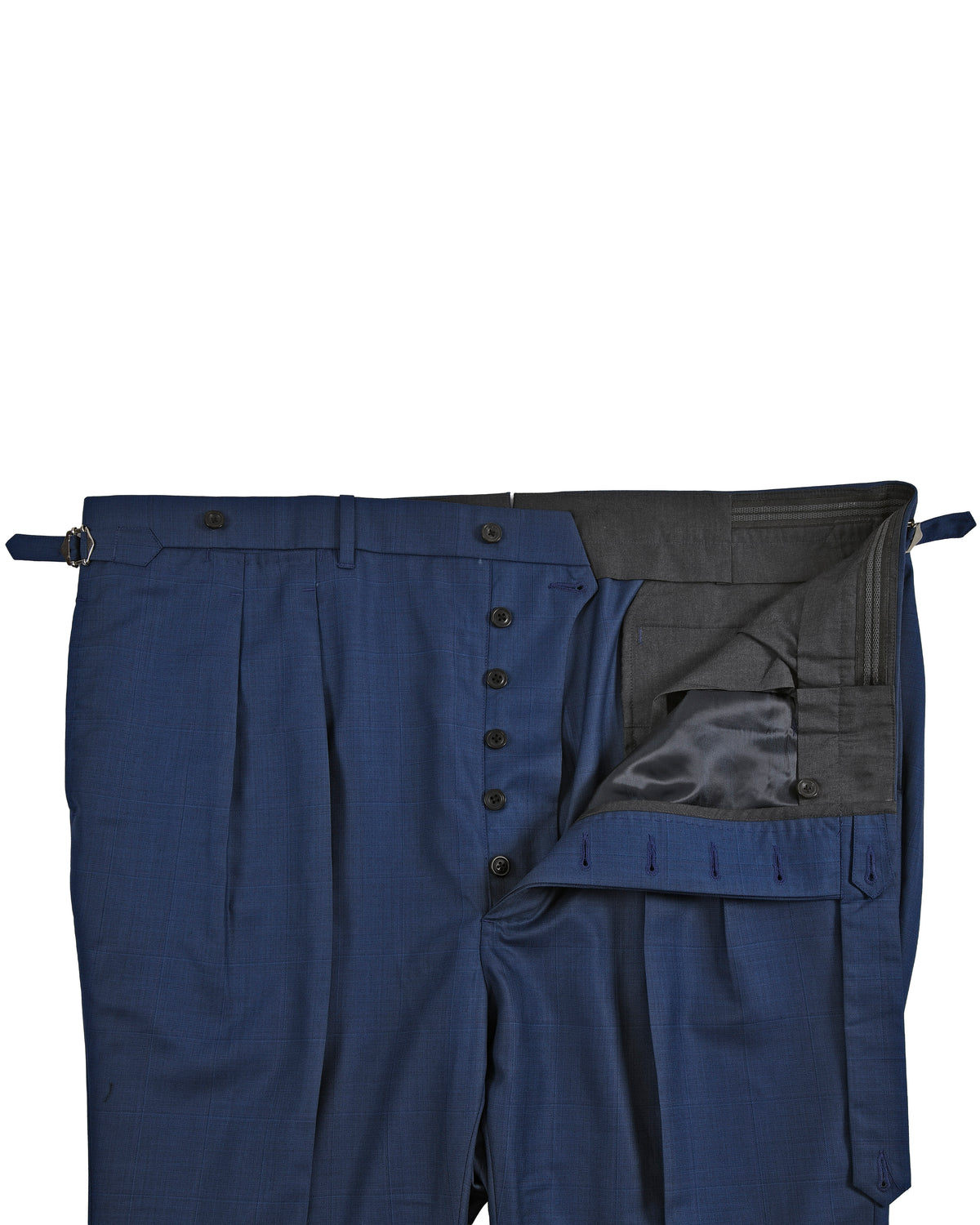 Drago: Super 160s Royal-Blue Prince of Wales Checks - 4
