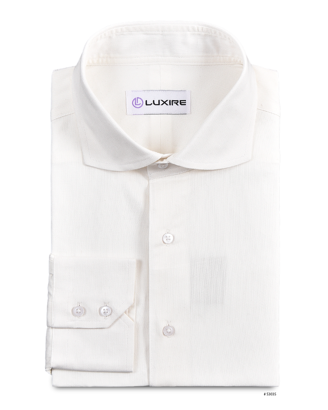 Off White Self Textured Shirt - 1