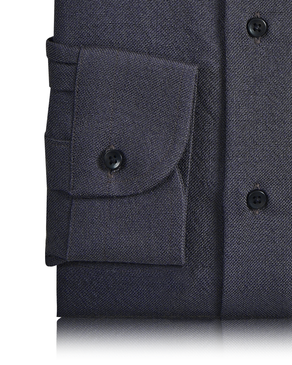 Midnight Grey Wool Shirt - 3
