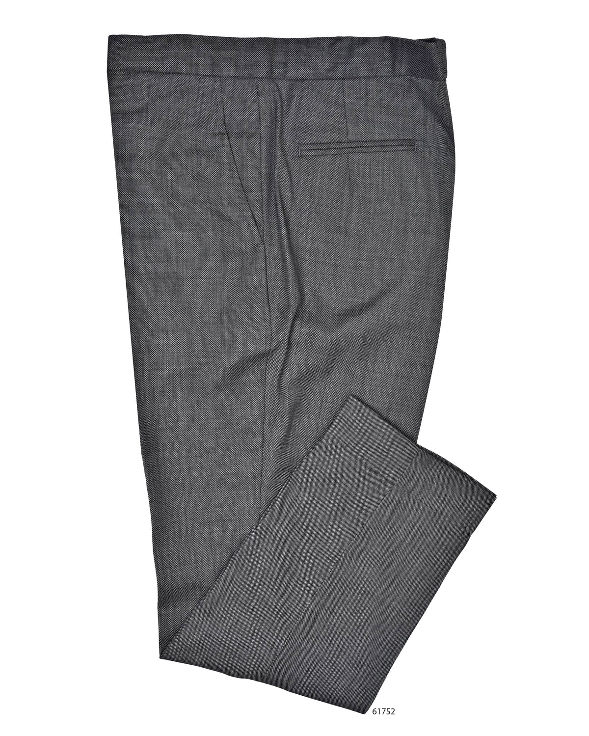 Washable Wool Charcoal Birdseye - 1