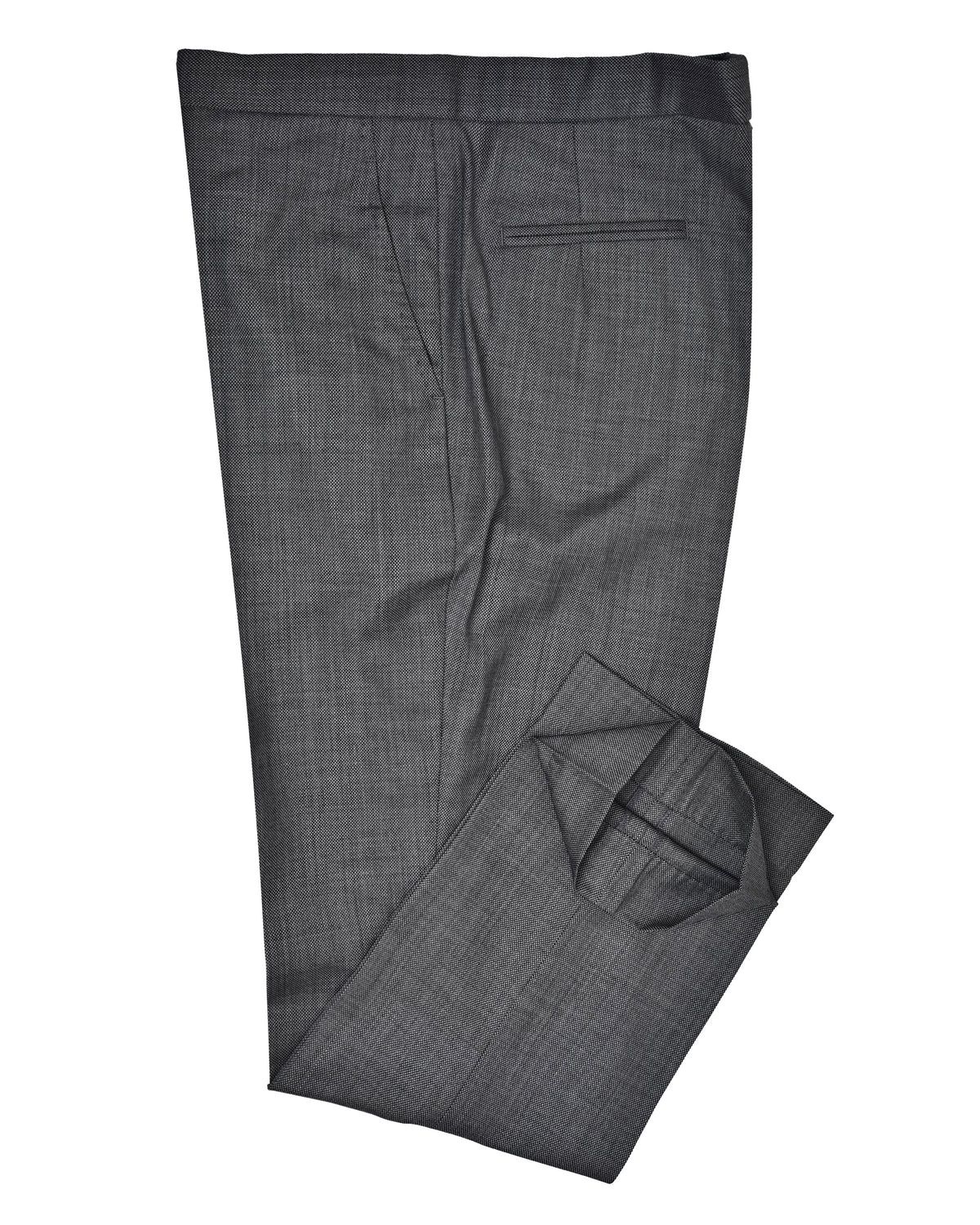 Washable Wool Charcoal Birdseye - 3