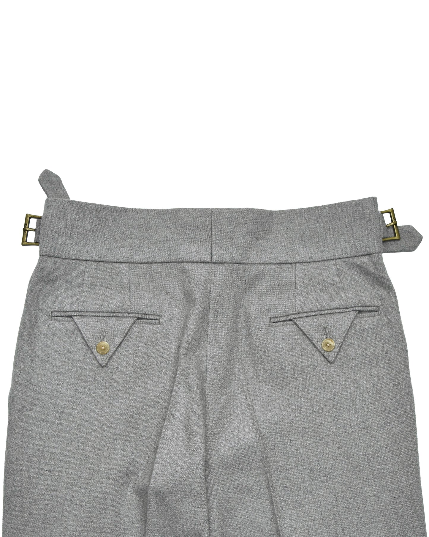 Gurkha Pant in Grey Wool Flannel