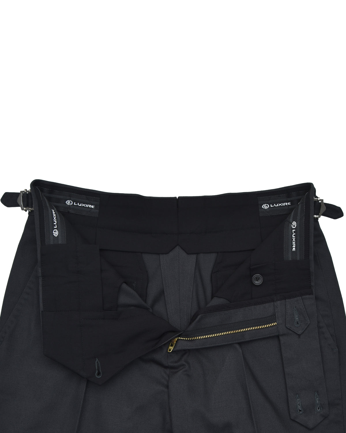 Dark Charcoal Grey Twill Pant - 5