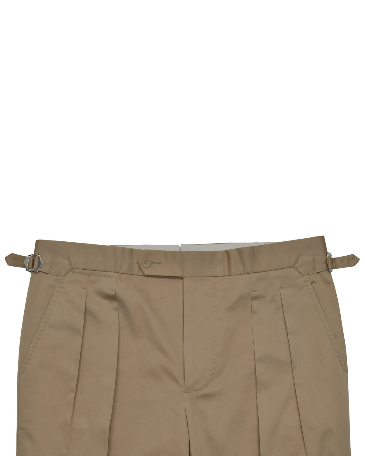 Pleated Military Khaki Dress Pant - 3