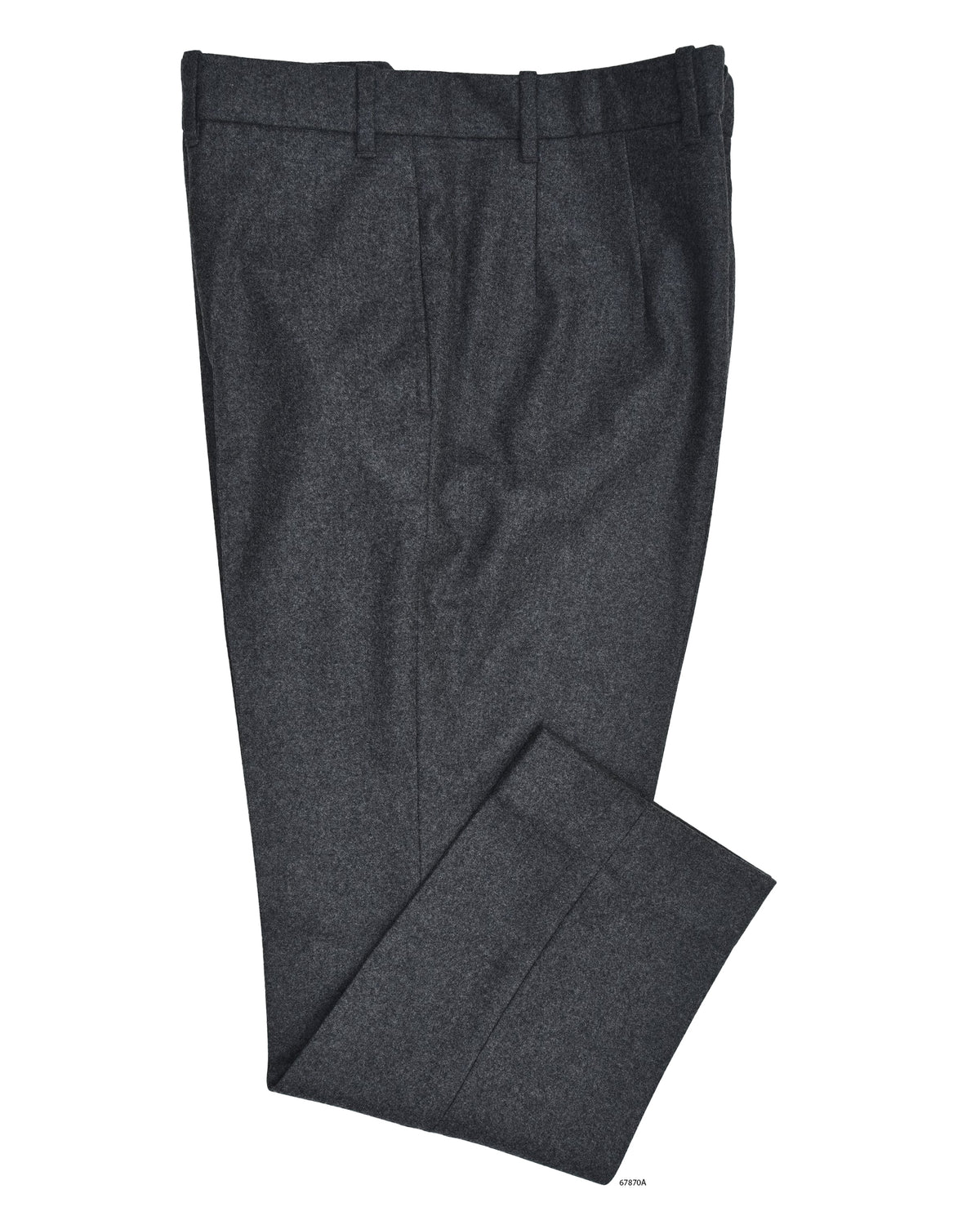 EThomas Shadow Grey Woolen  Flannel - 1