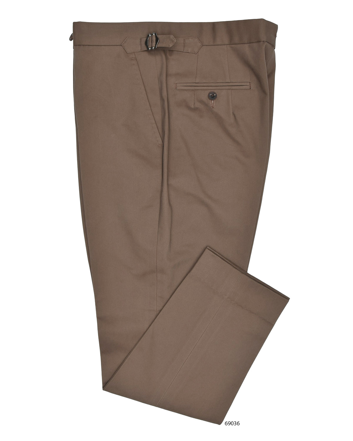 Light Choco Brown Washed Chino - 1