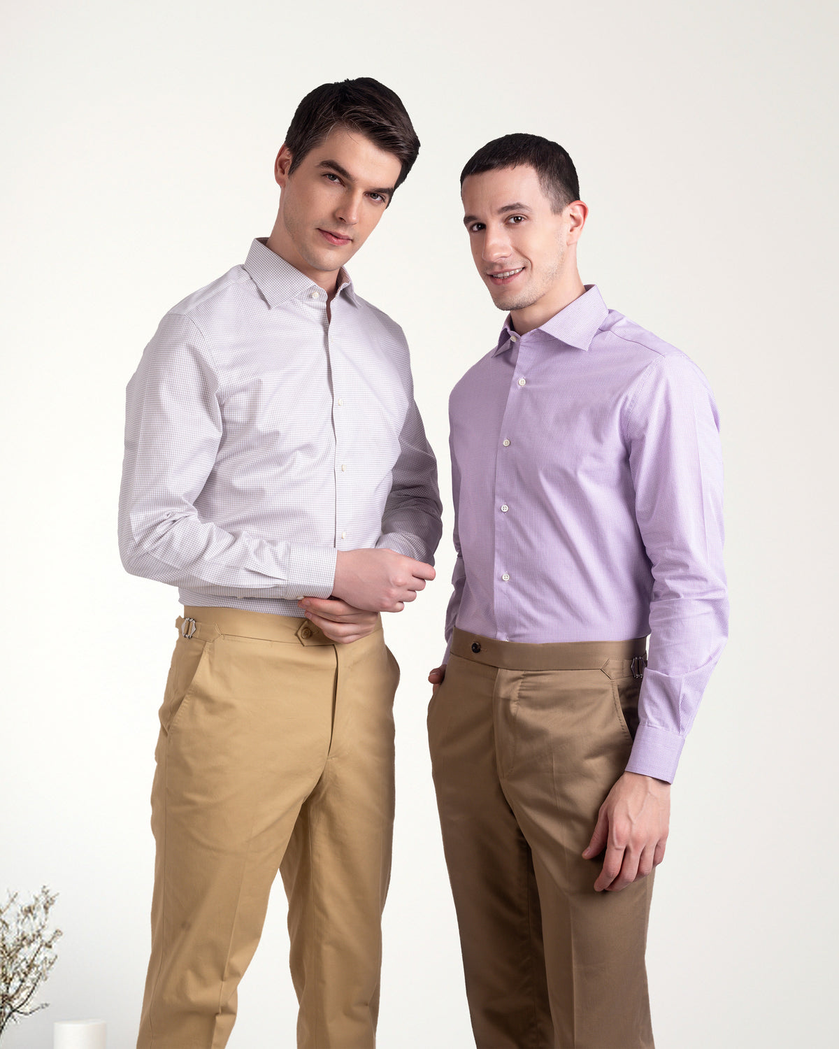 Mauve Gingham Checks Shirt - 7