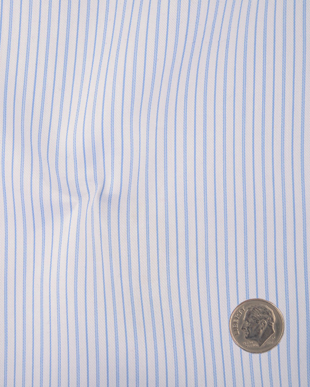 Baby Blue Whtile Pencil Stripes Shirt - 5