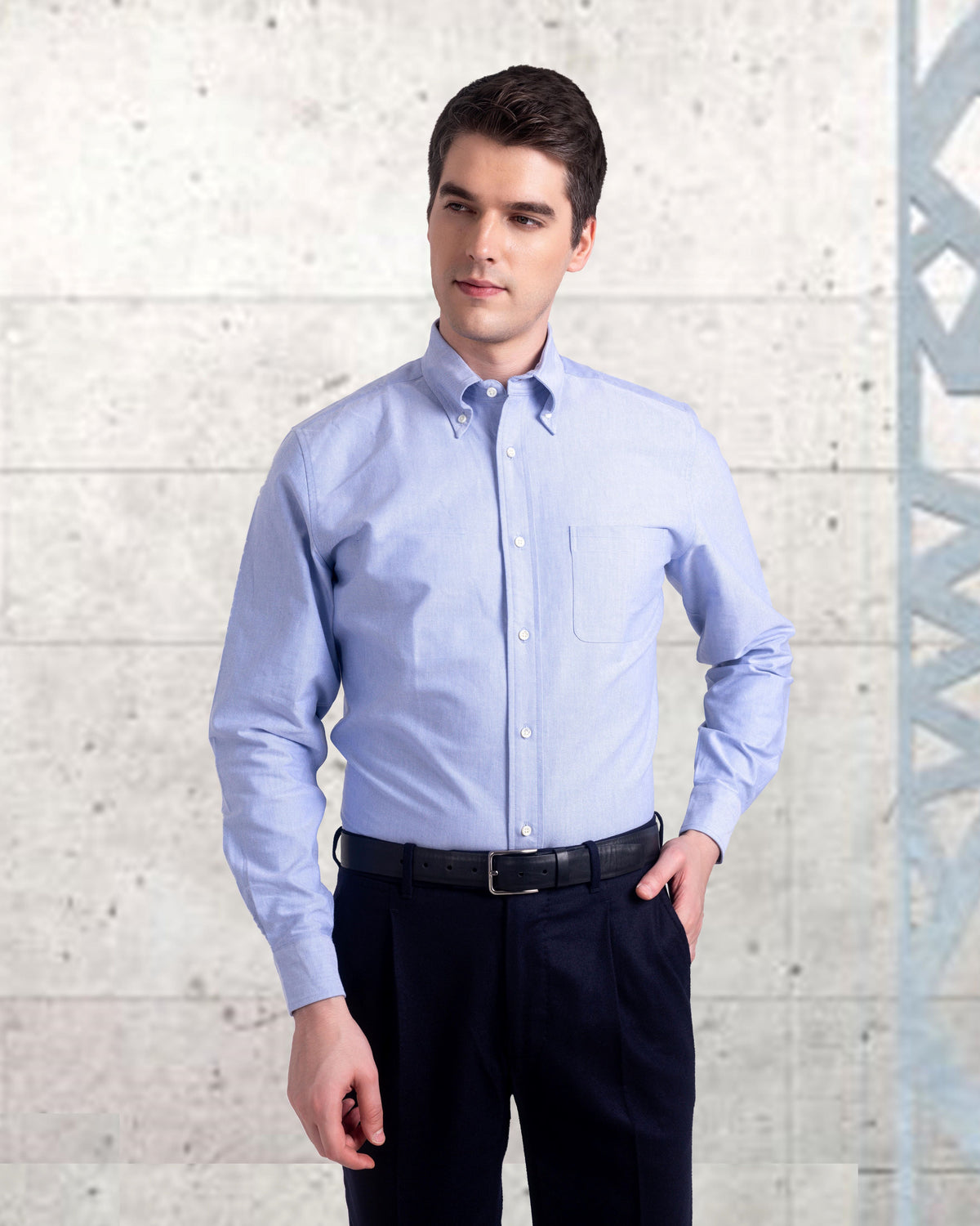 Classic Blue Oxford Shirt - 2