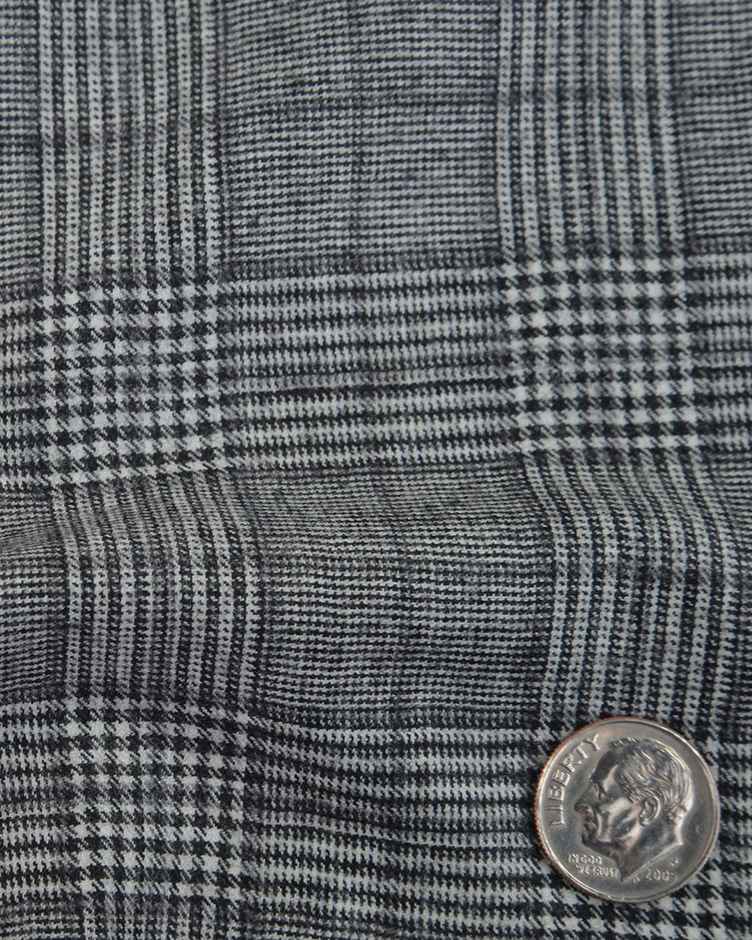 Drapers Black and White Glen Plaid Checks Suit - 12