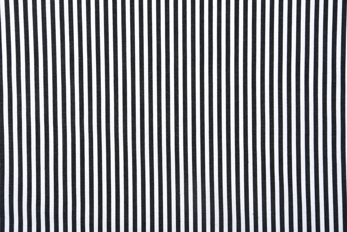 Dark Black Pencil Stripes On White - 6